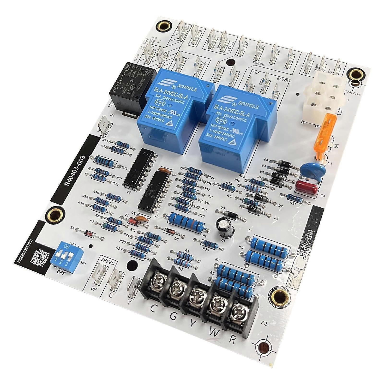 Power Board Mainboard Circuit Control Stability Mainboard Spare Part Power Panels Electronic Board for Furnace Blower Multicolor