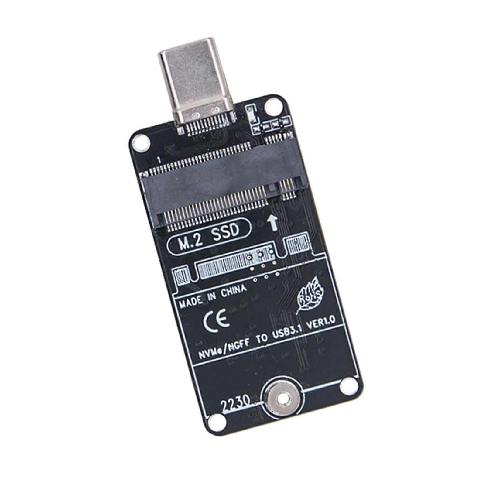 M.2 SSDs Adapter 10Gbps USB 3.1 USB A Type C Risers 2230 to USB C USB A Solid States Disk Reader Computer Adapter Multicolor