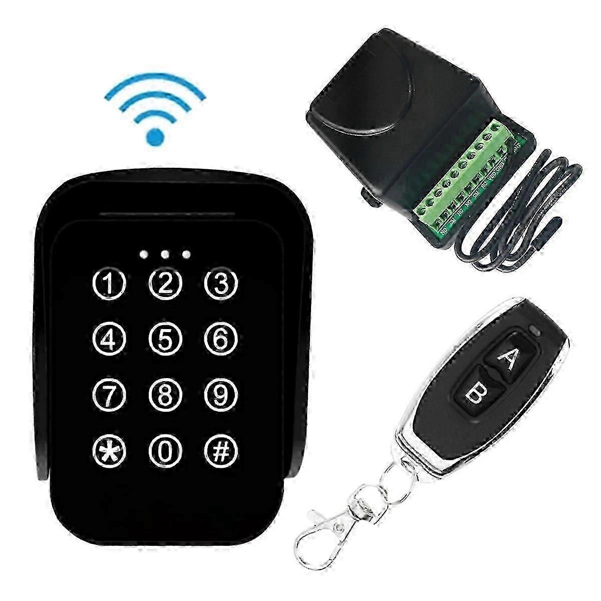 Wireless keypad gate opener for garage with 433MHz rolling code