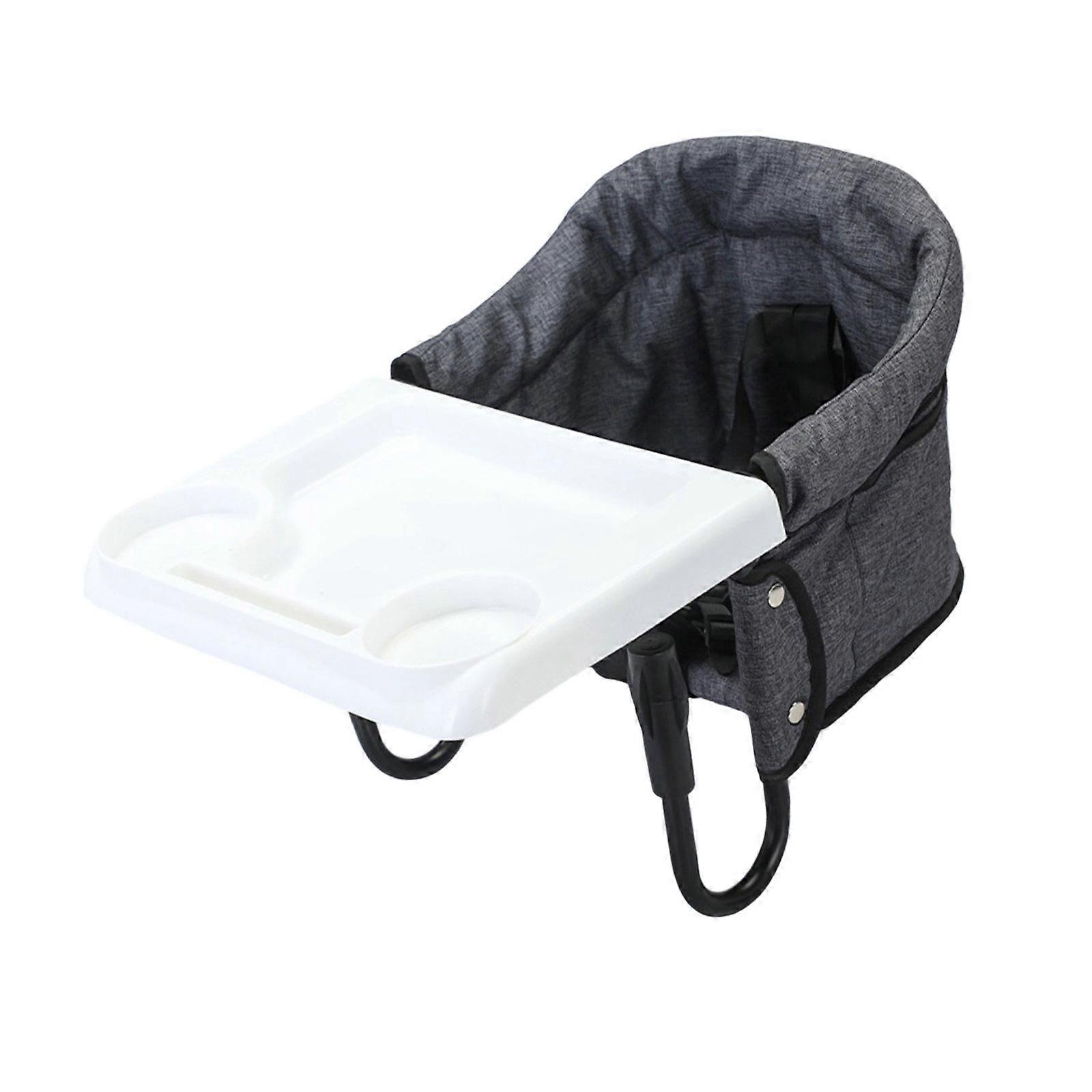 Multifunctional Baby Dining Chair Foldable Designs Removable Tray Secure Fastening for Tables Trip Parties Multicolor