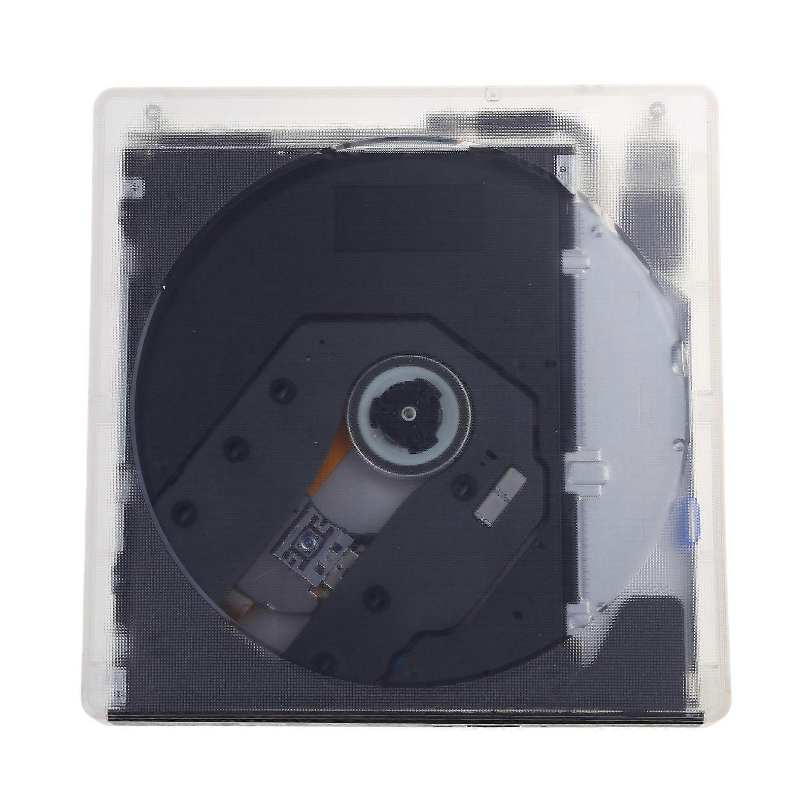 Transparent External CD DVD Drive USB 3.0 Type C Protable USB CD ROM DVD +/-RW Optical Drive Player Reader Writer Burner Multicolor
