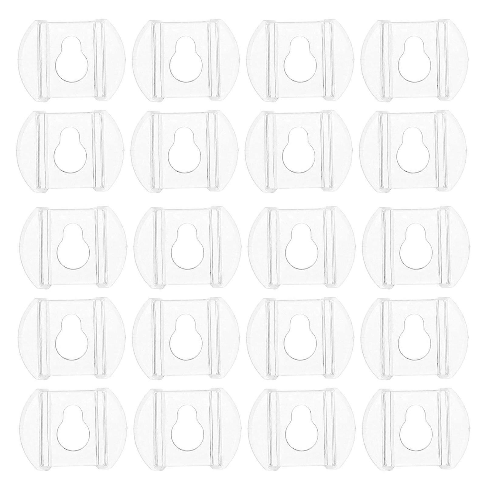 Transparent Acrylic Picture Frame Hooks for Hanging 20Pcs Photo Clips