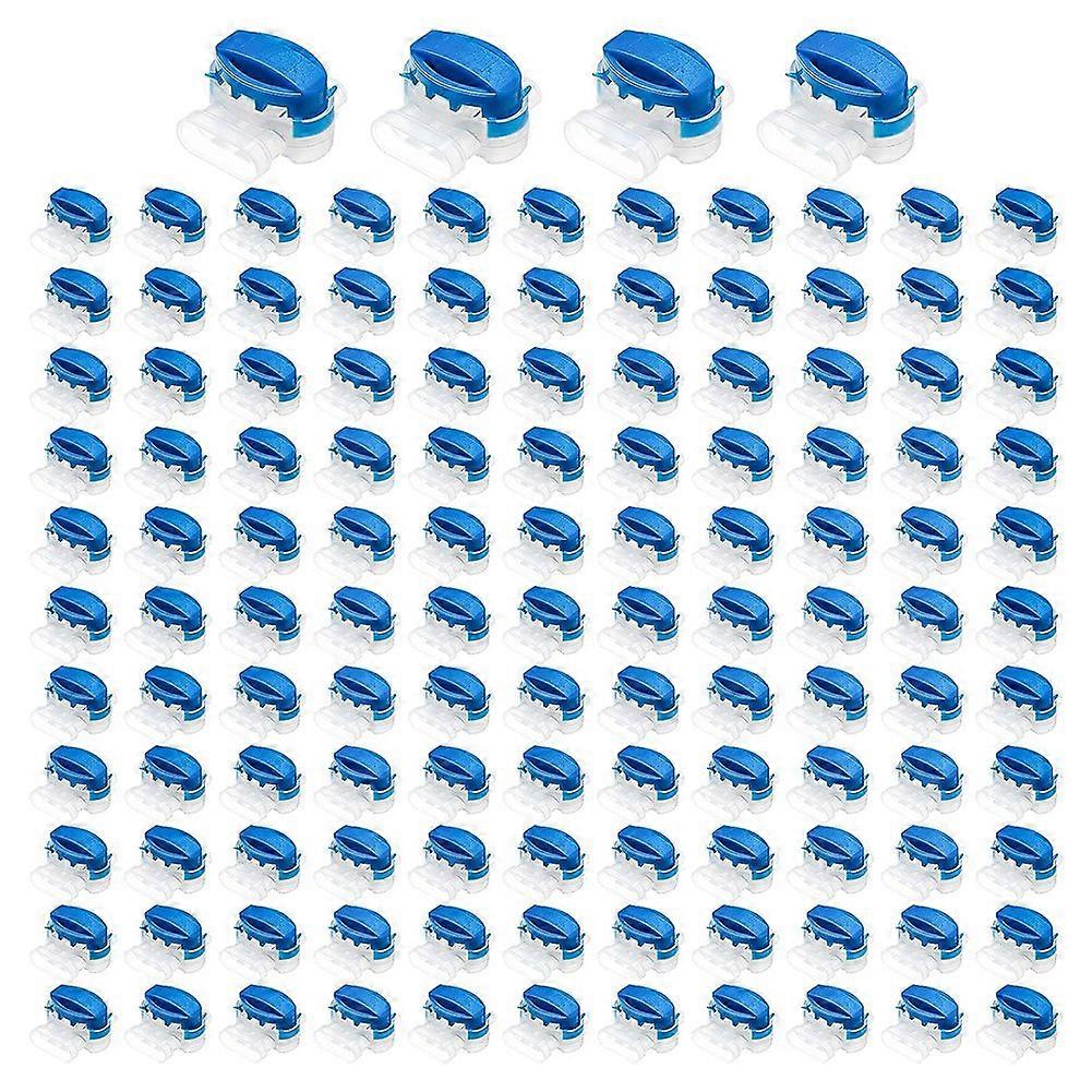 3 Way Wire Connectors Locks Wire Connectors Electrical 314-Box Wire Connectors Self-Stripping Pigtail Connectors 120Pcs