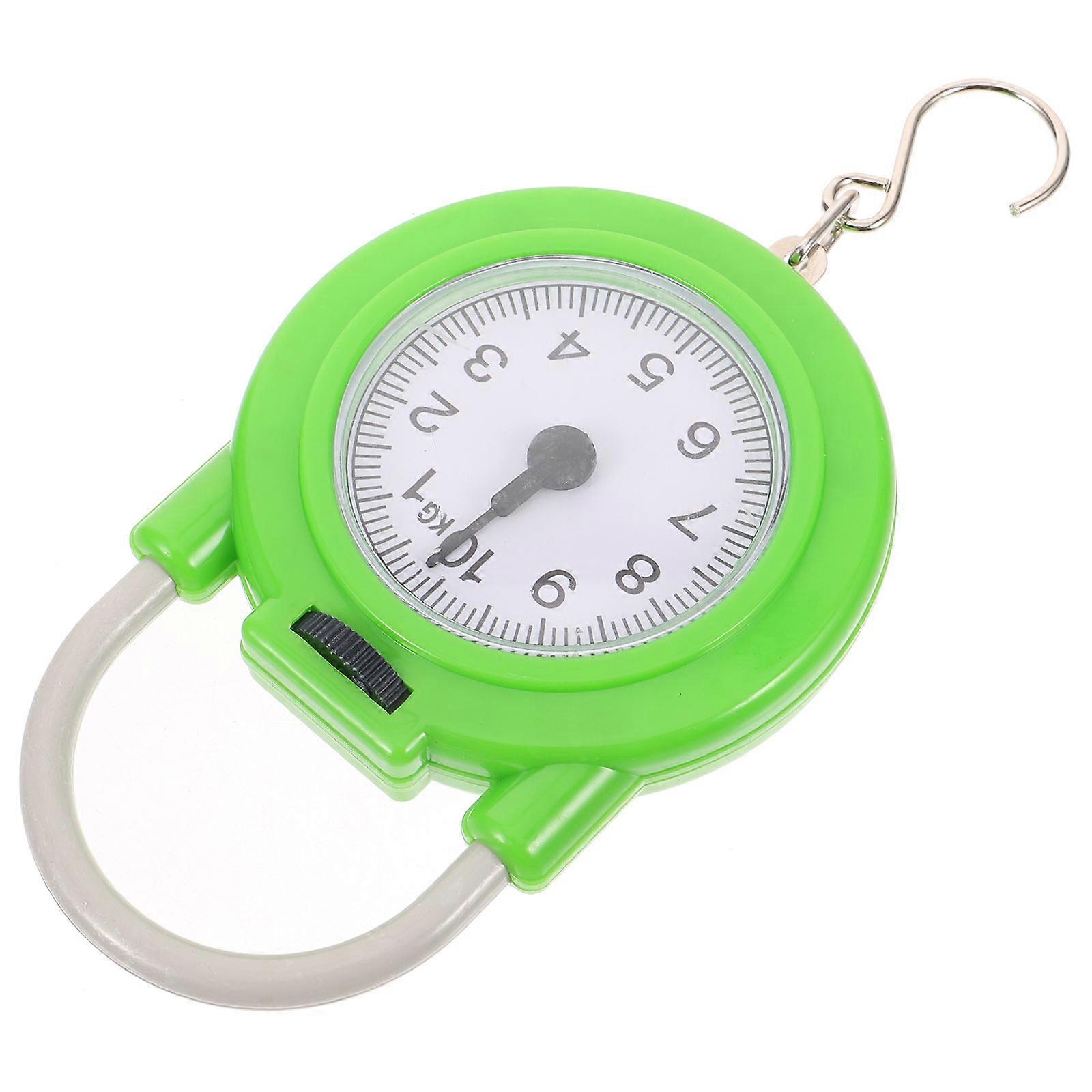 Travel Spring Scale Small Manual Weight Scale Luggage Scale with Hook Assorted Color 1Set
