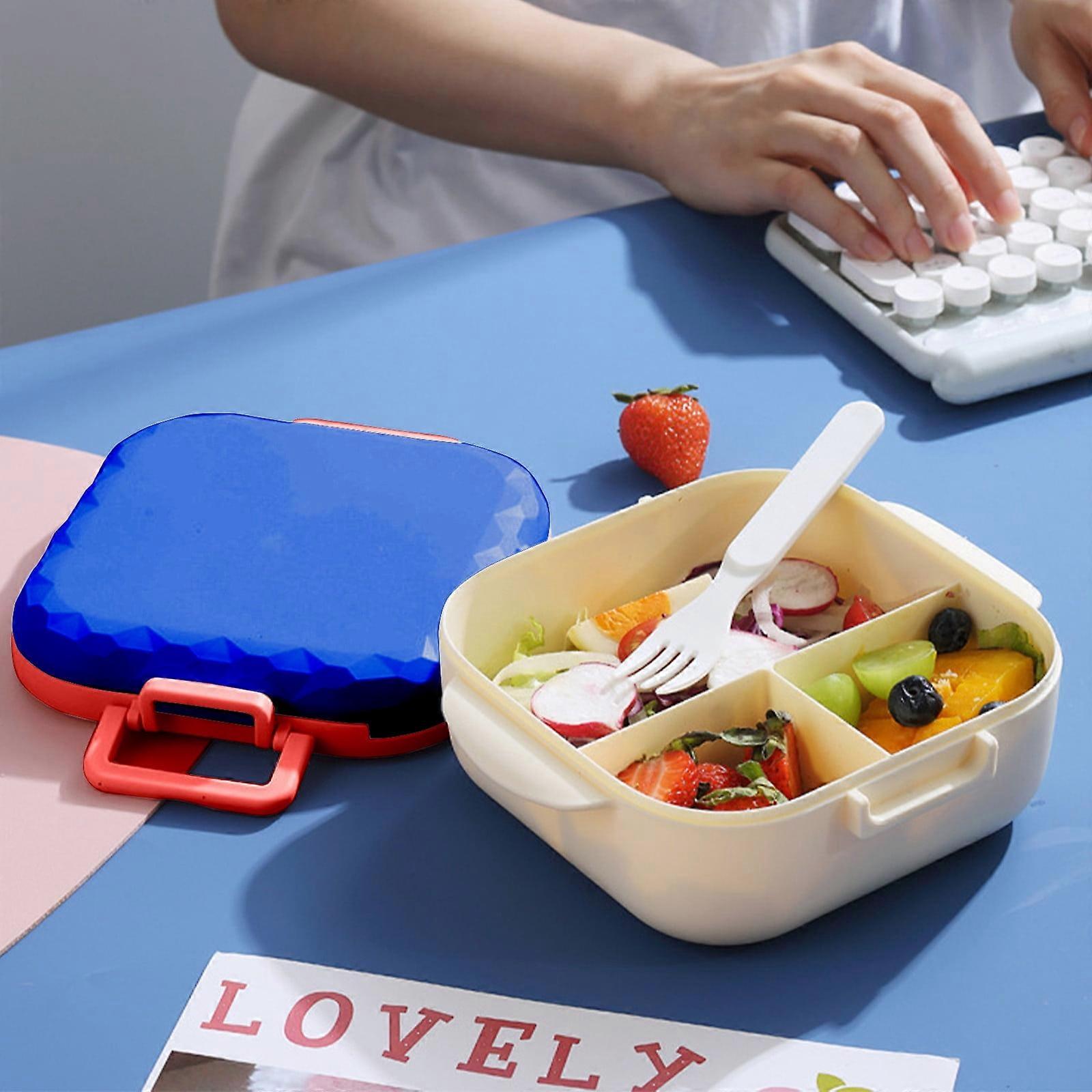 Portable Lunch Box With Compartments Microwaveable Student Lunch Box Work Lunch Box