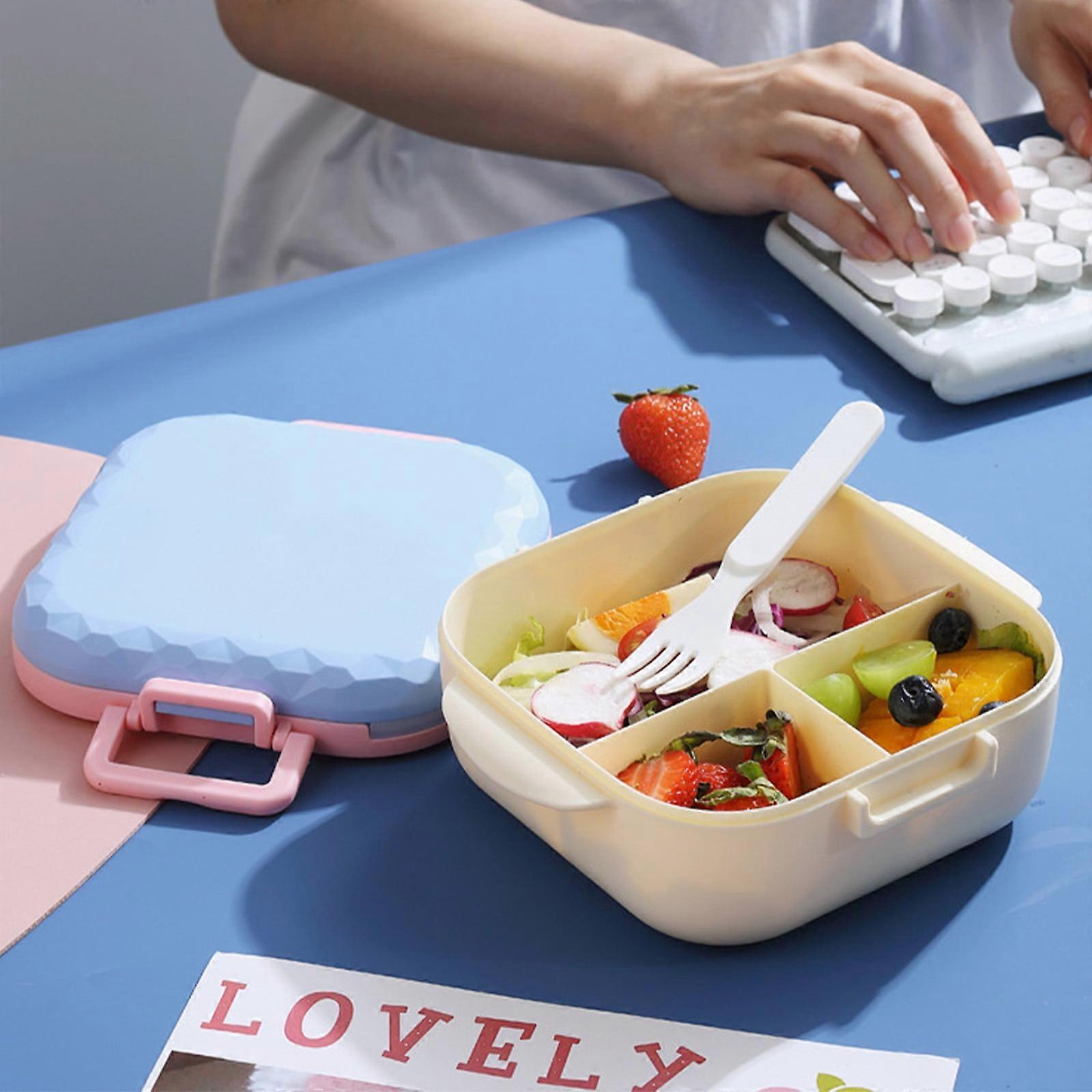 Bocqde Portable Lunch Box With Compartments Microwaveable Student Lunch Box Work Lunch Box