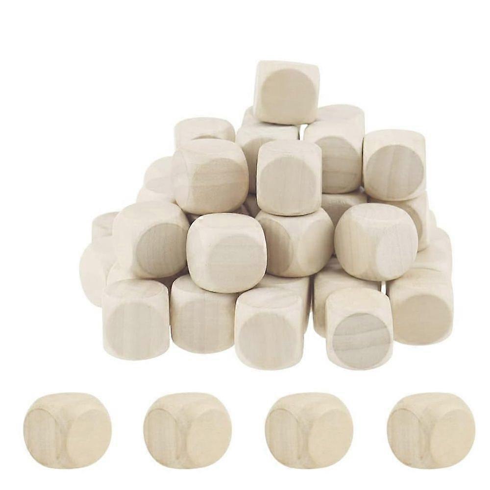 DIY Empty Wooden Dice - 50 pcs (20 mm)