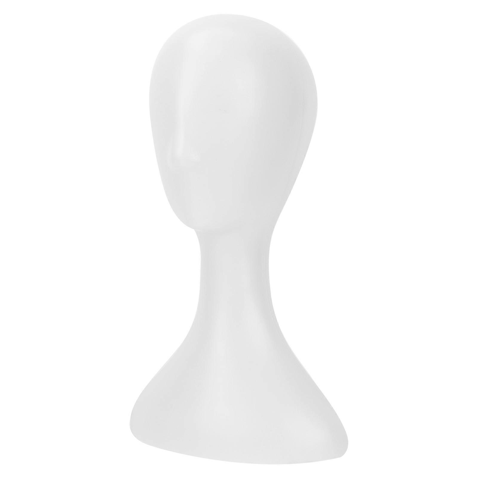 Wig Display Head Model for Salon Use 2Pcs White Mannequin Holder