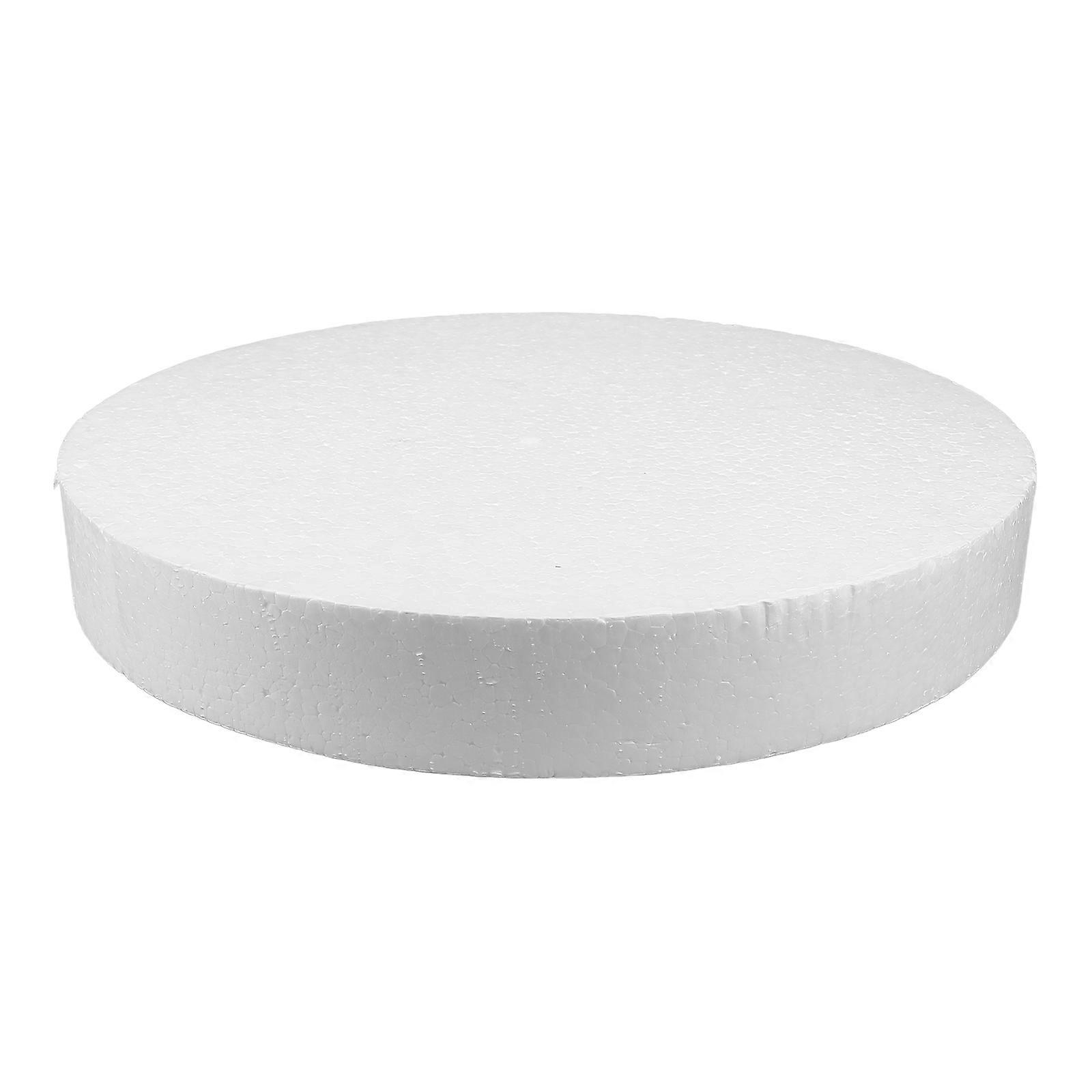 Round Foam Circle Christmas Party White Foam Material Baking Practice 1Set