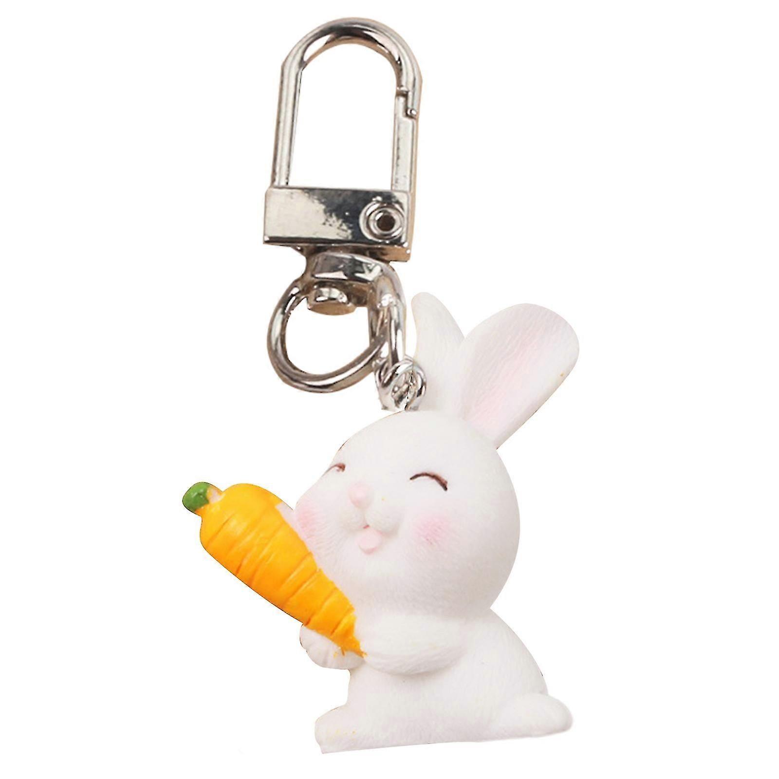 Rabbit Keychain Cartoon Bunnies Keychain Car Handbag Keyring Bag Charm Pendants Rabbit Key Rings Keychain Decorations
