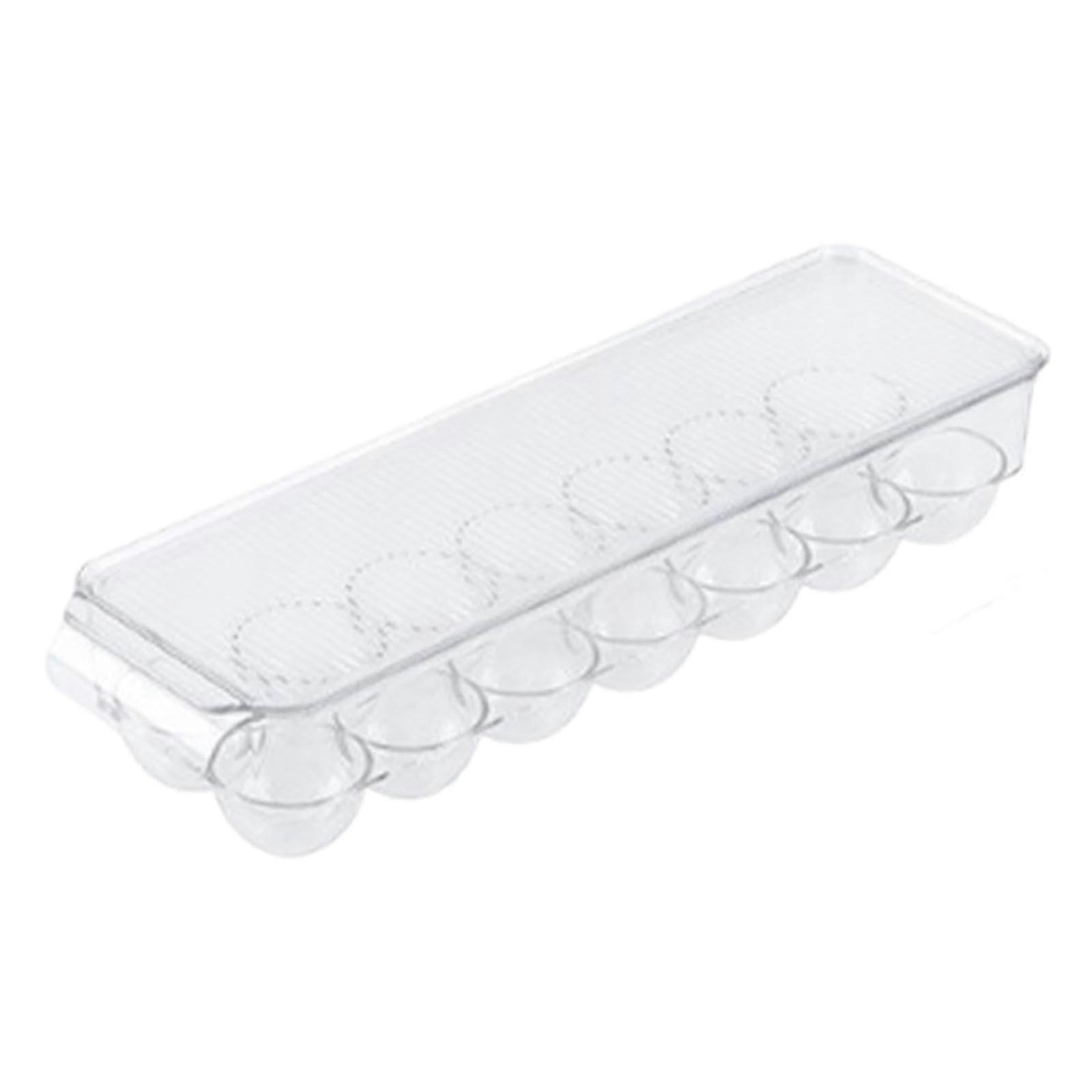 Egg Holder Storage Box with Stackable Dispenser Rack for Kitchen Countertop and Refrigerator