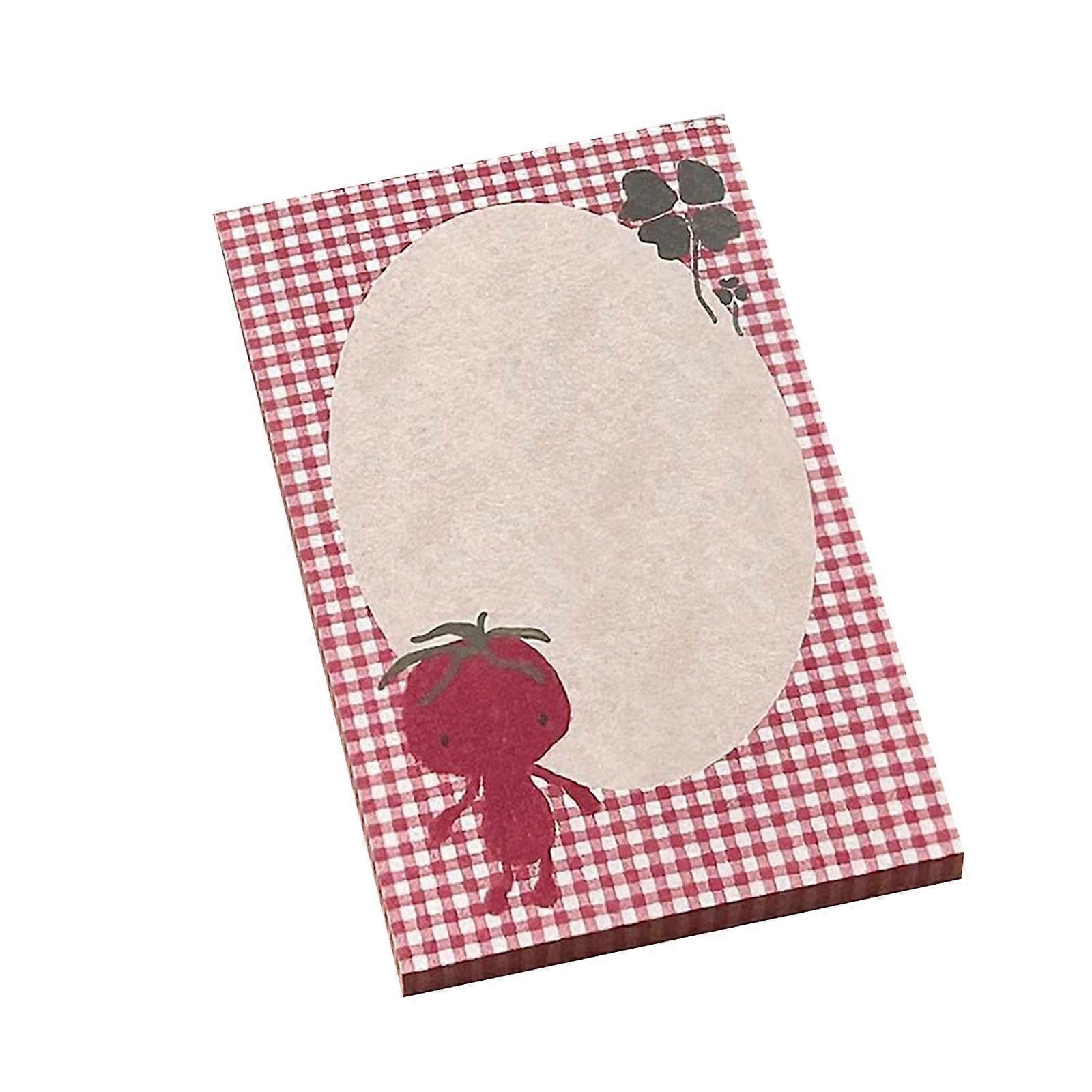 Fruits Pattern Design Stick Note Selves Stick Write Pad Great for School Office Journaling Multipurpose Paper Notepads Multicolor