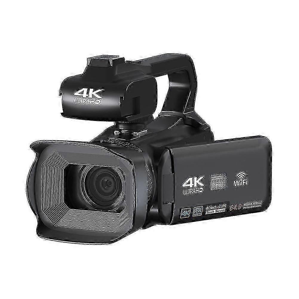 4k Video Recorder Camera 64mp Camcorder For Rotate 4.0inch Touch Screen Professional Digital Camera