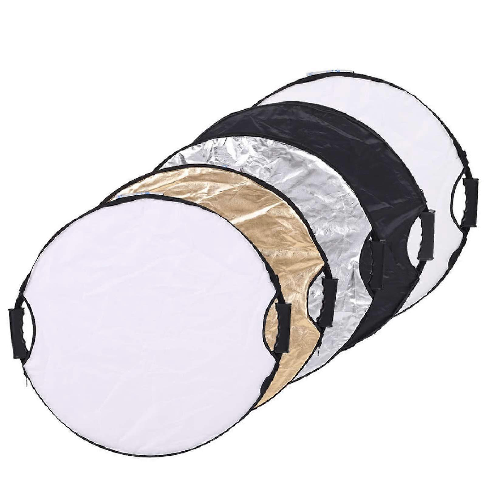 110cm 5in1 Photography Reflector and Light Diffuser Foldable Round for Studio or Outdoor