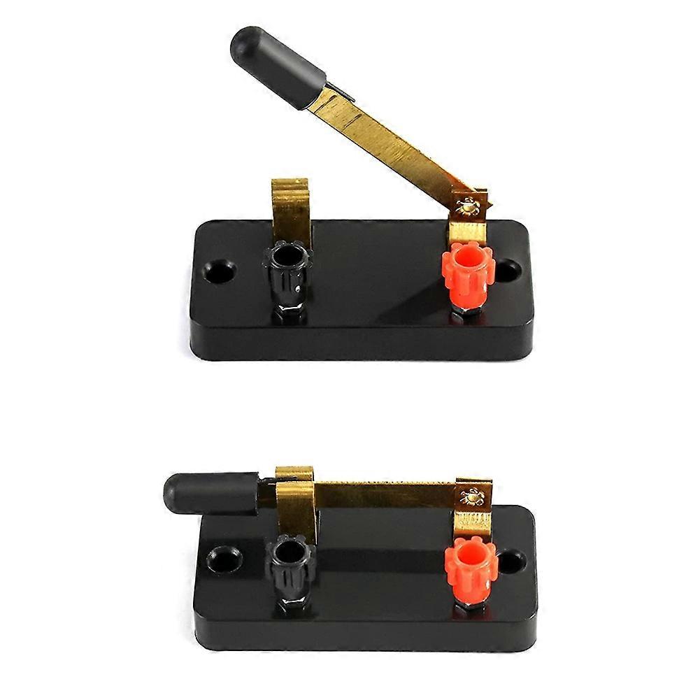 10Pcs Single Pole Single Throw Switch,Knife Switch:Used for Physics Laboratory,School Electronic Experimenting