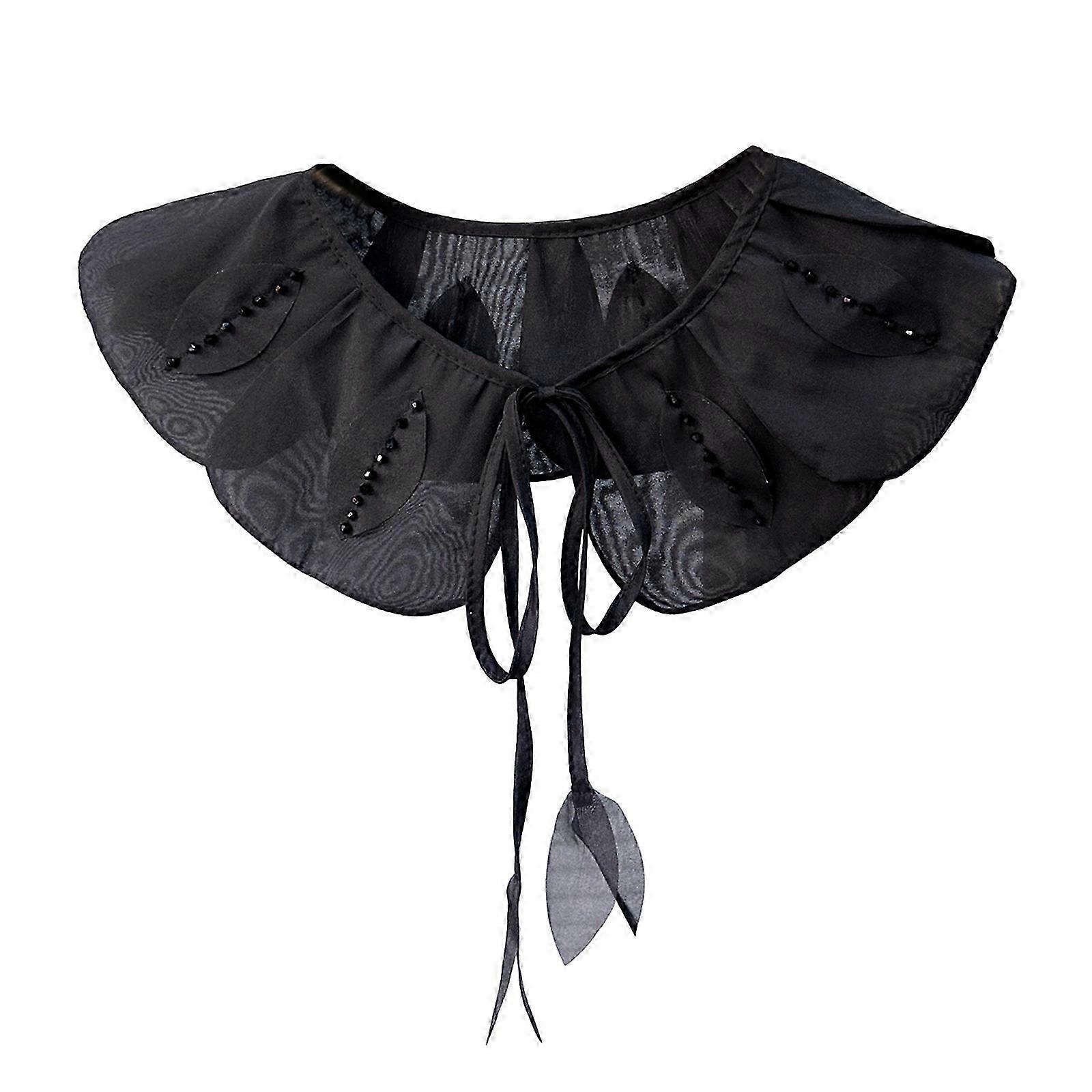 Decorative Petal Collar for Sewing DIY Projects as Detachable Shawl