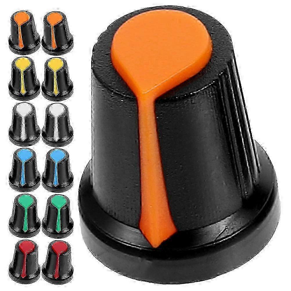 48pcs Electric Guitar Volume Knobs Knurled Shaft Potentiometer Knobs Guitar Volume Tone Caps
