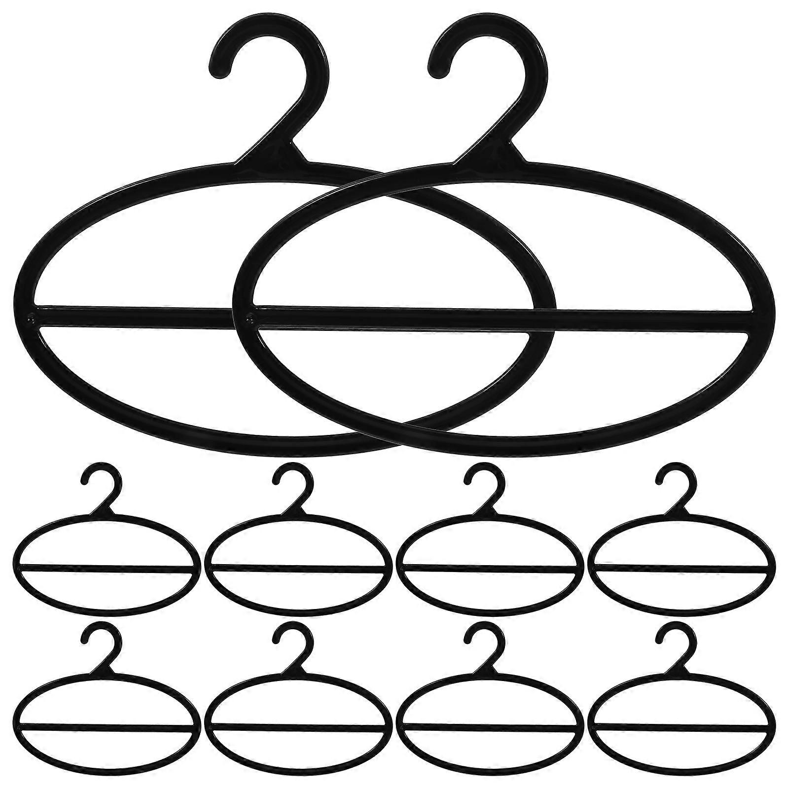 Plastic Scarf Holder Rotating Hanger for Clothes 10Pcs Space Saver