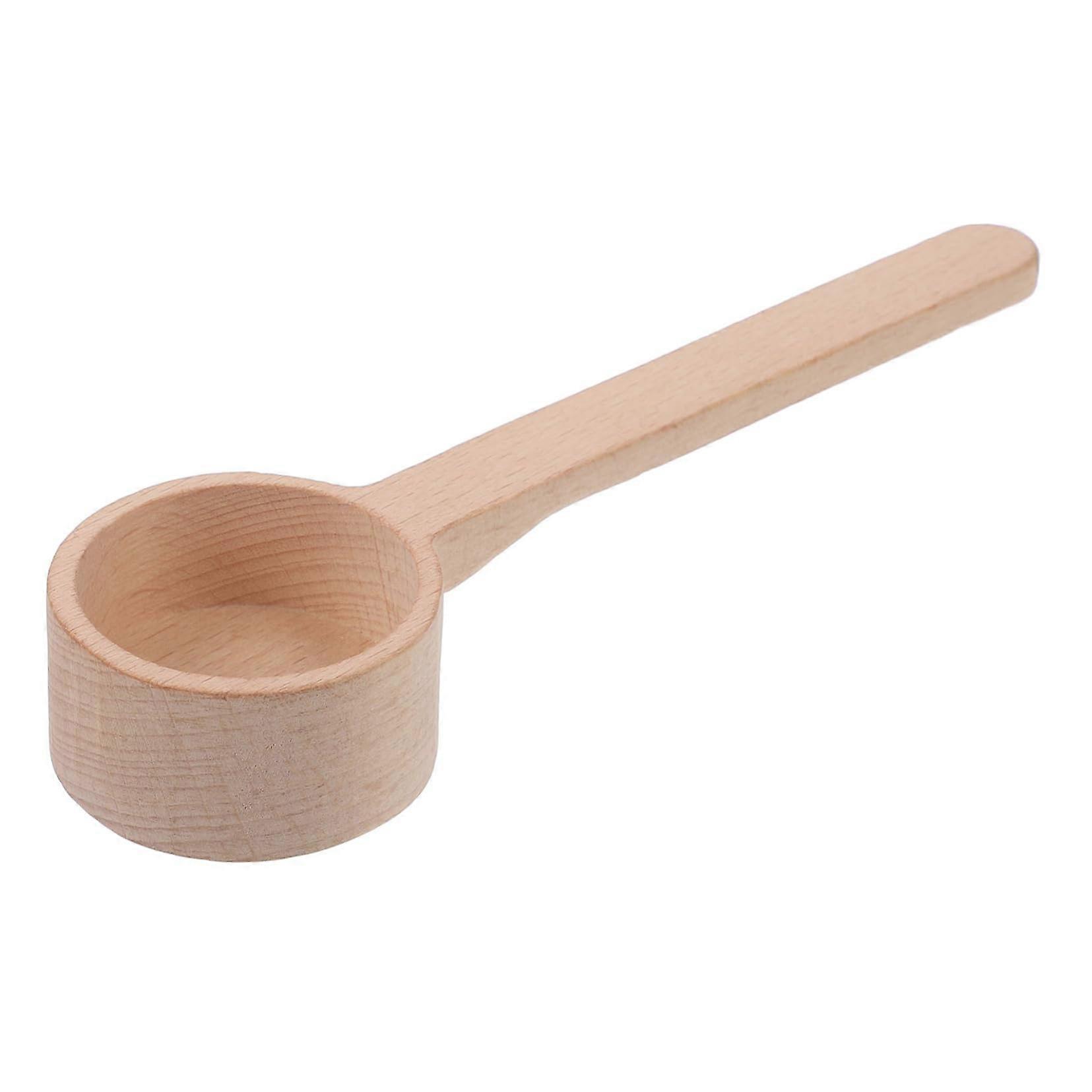 Wooden Kitchen Spoon Set with Ergonomic Long Handle for Tea, Salt, Baking and Cooking