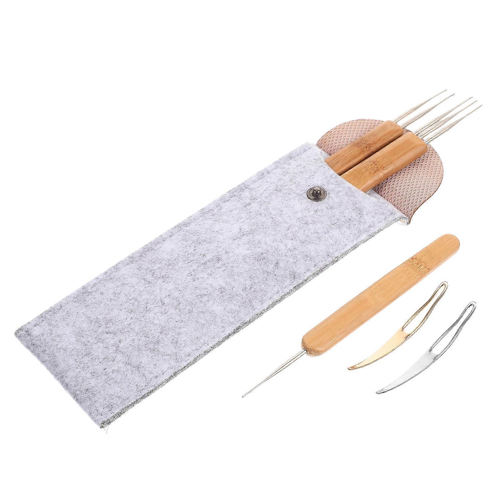 Professional Interlocking Tool Bamboo Dreadlock Tool for 1Set