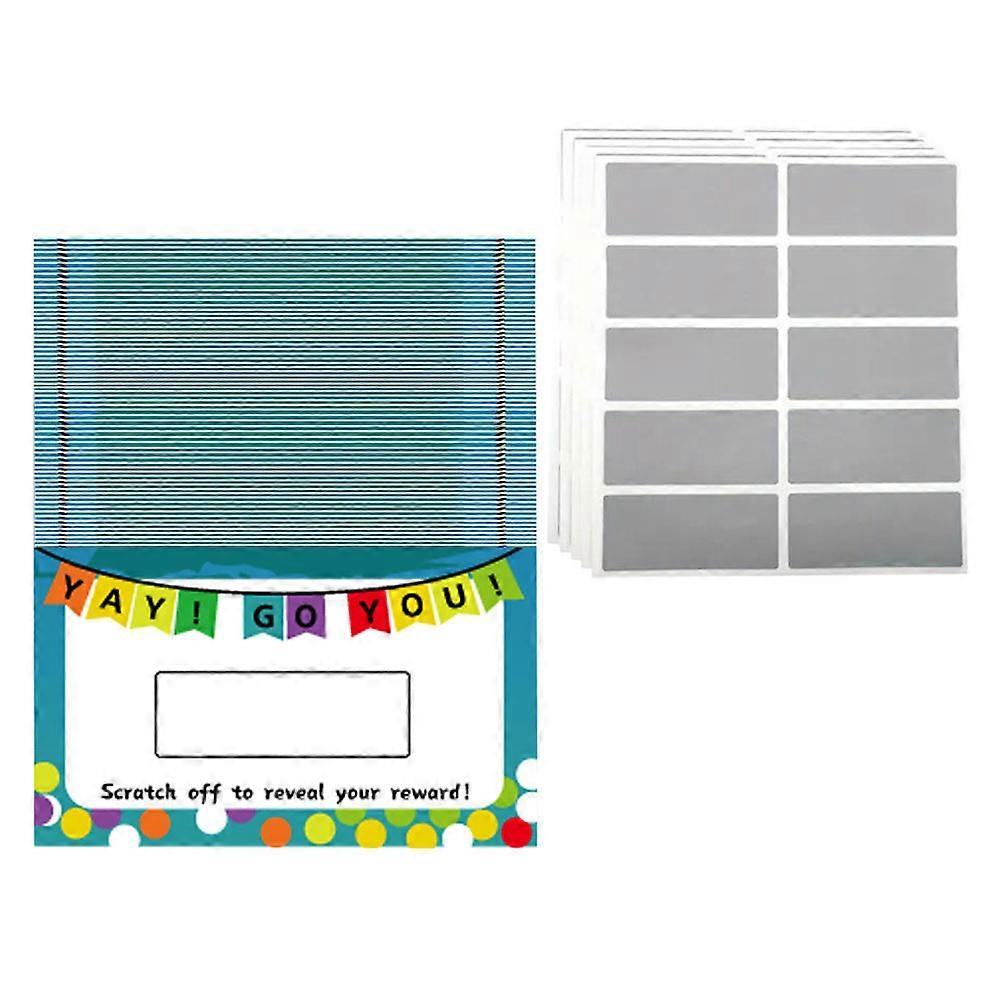 Make Your Own DIY Scratch Off Cards for Parties 50 Sheets Pack