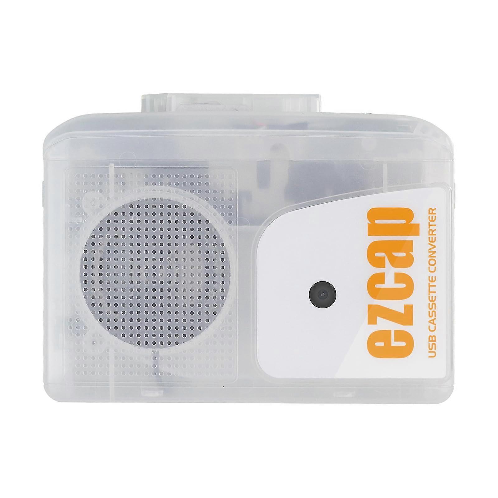 USB Cassette Player Stereo Tape To MP3 Converter, PC/Mac Compatible, USB 2.0, Digital File Converter