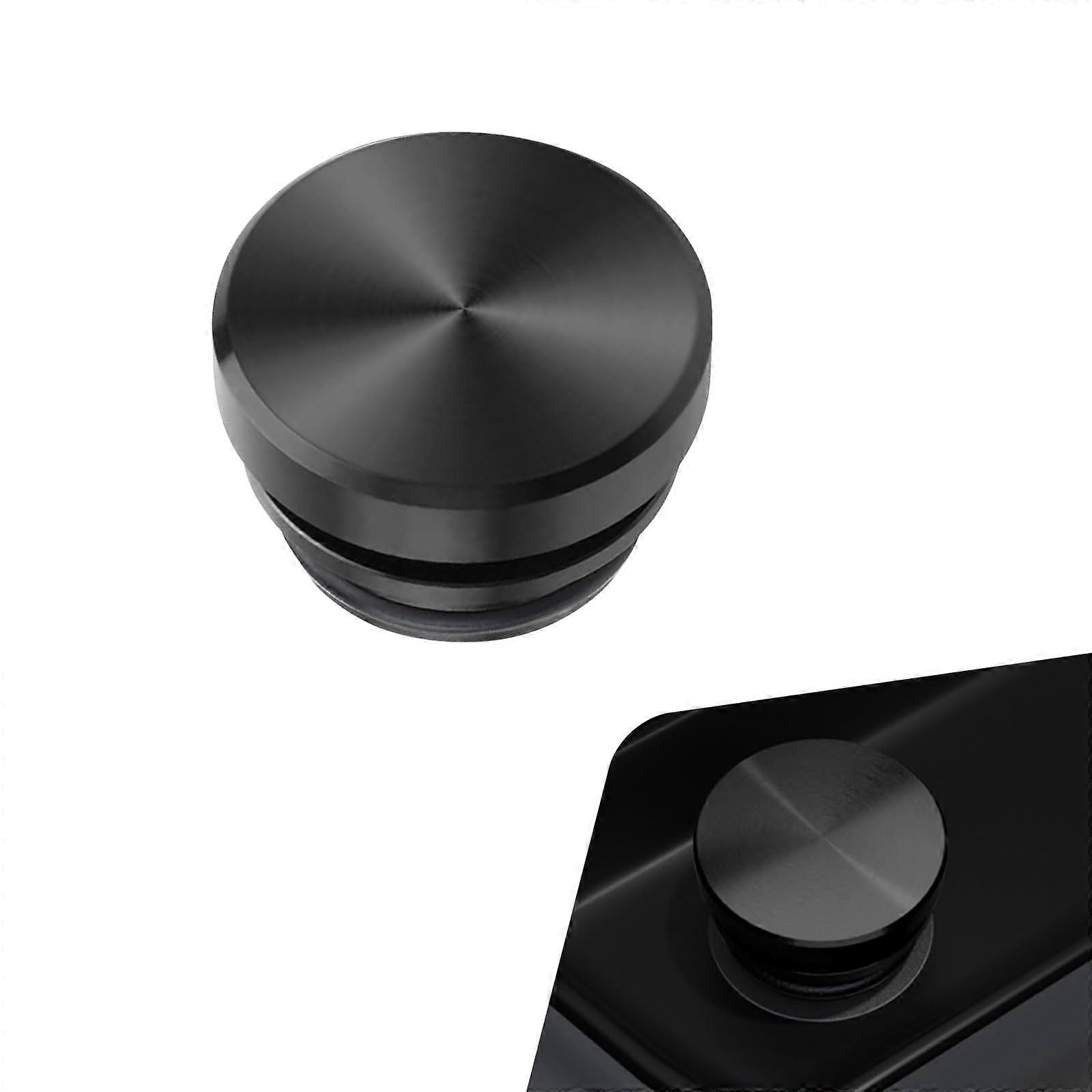 Waterproof Dustproof Car Cigarette Lighter Plug Cover 12V Universal Aluminum Socket Cap Black