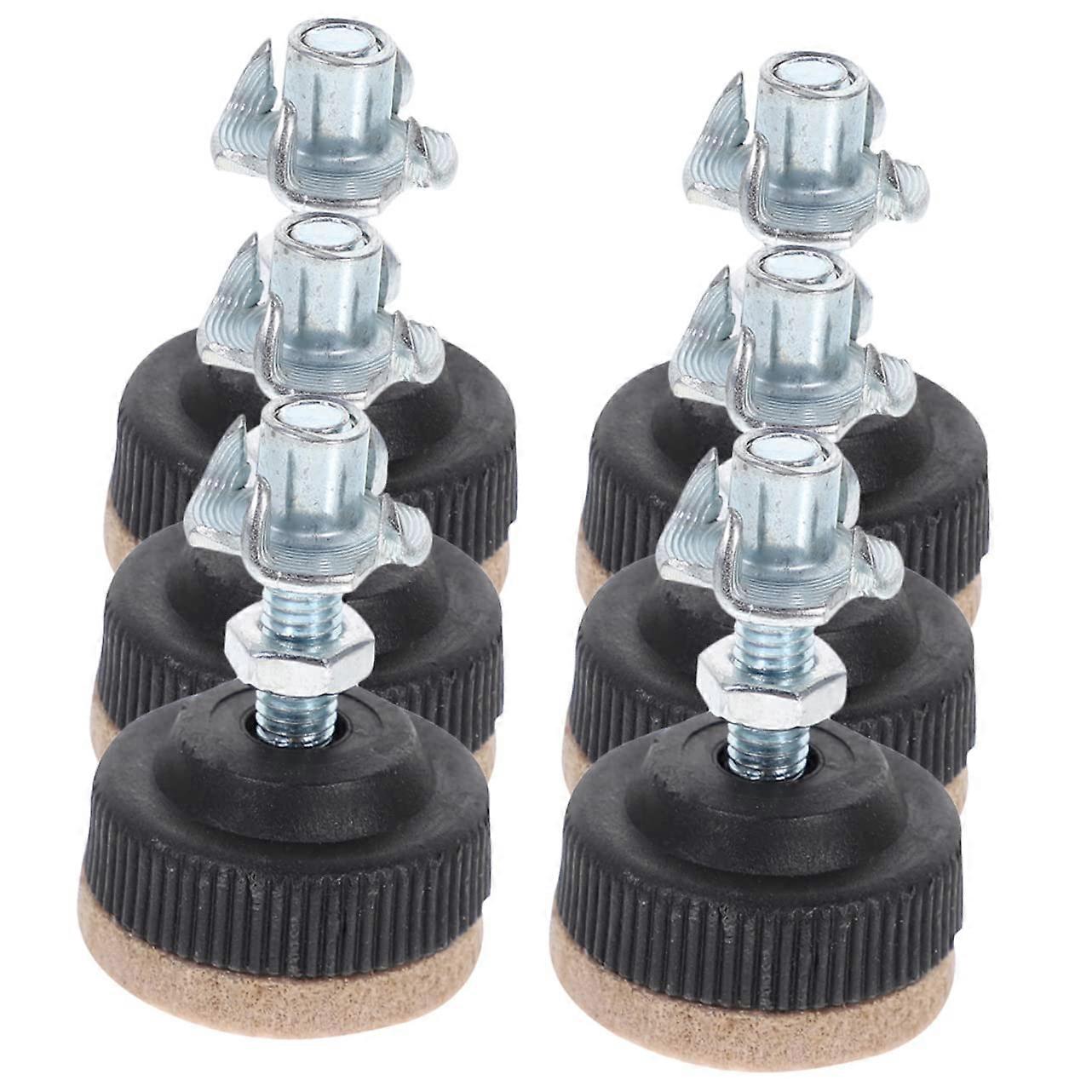 6Pcs Adjustable Felt Furniture Leveling Feet for Tables Chairs Cabinets Heavy Duty Scratch Resistant