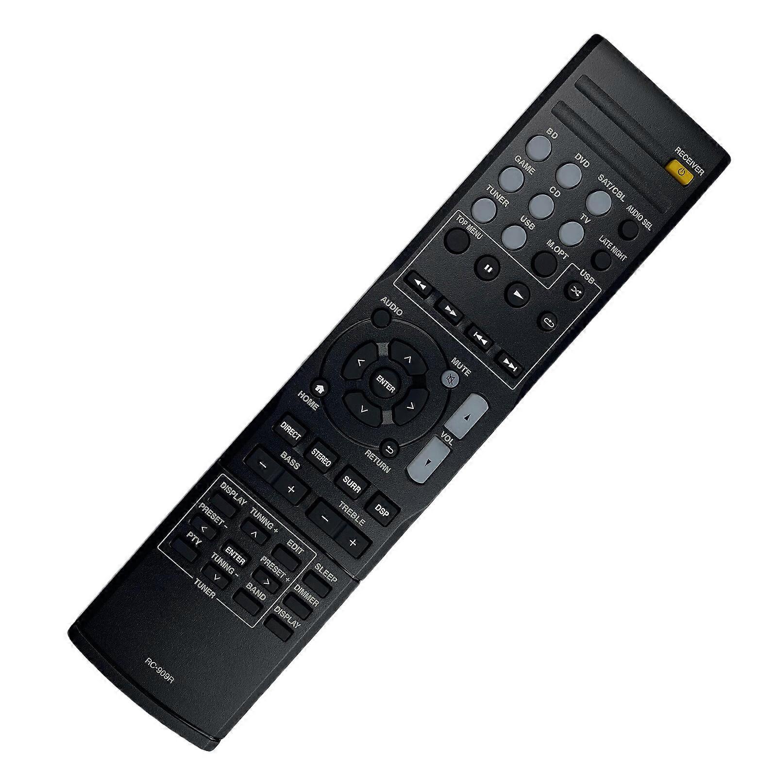 Universal Remote Control Comfortable Ergonomic Grip for RC909R AVs Receivers Enhances User Experience Multicolor