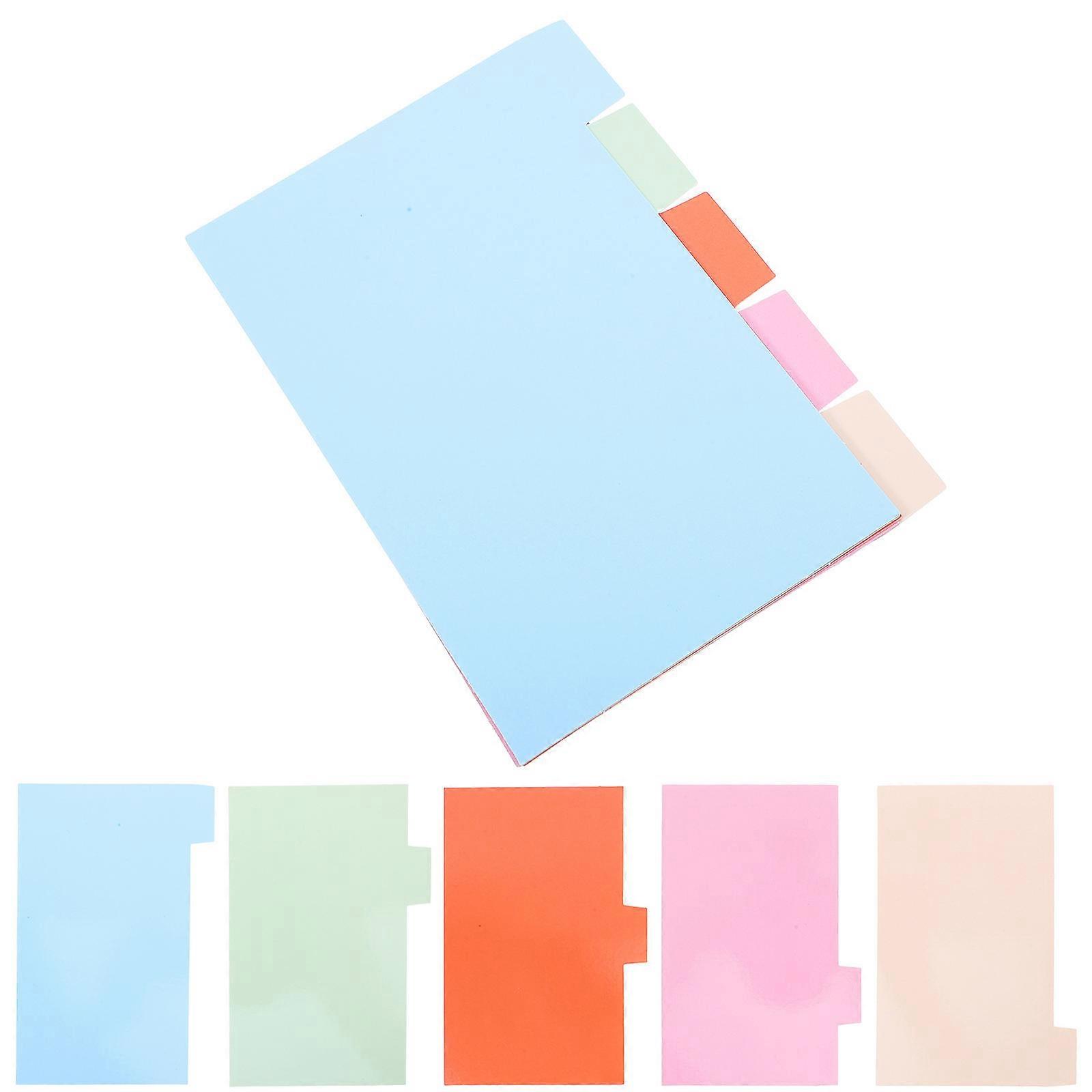 Notebook Tab Dividers Paper Dividers for Filing 60 Sheets Assorted Color
