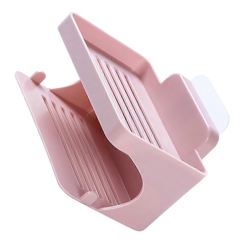 Soap Dish Holder Punch Free Soap Rack for Bathroom Double Layer
