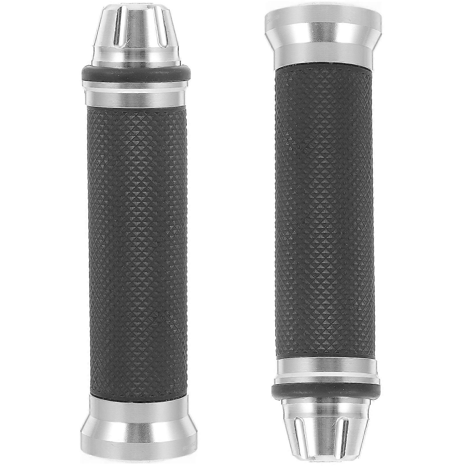 Motorcycle Handlebar for Motorcycle Replacement Grips 2Pairs Silver