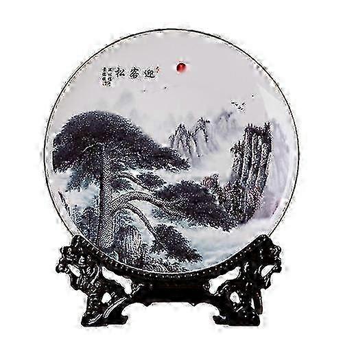 2025 Decorative Trays-Welcome-Pine Gold Guest Plate