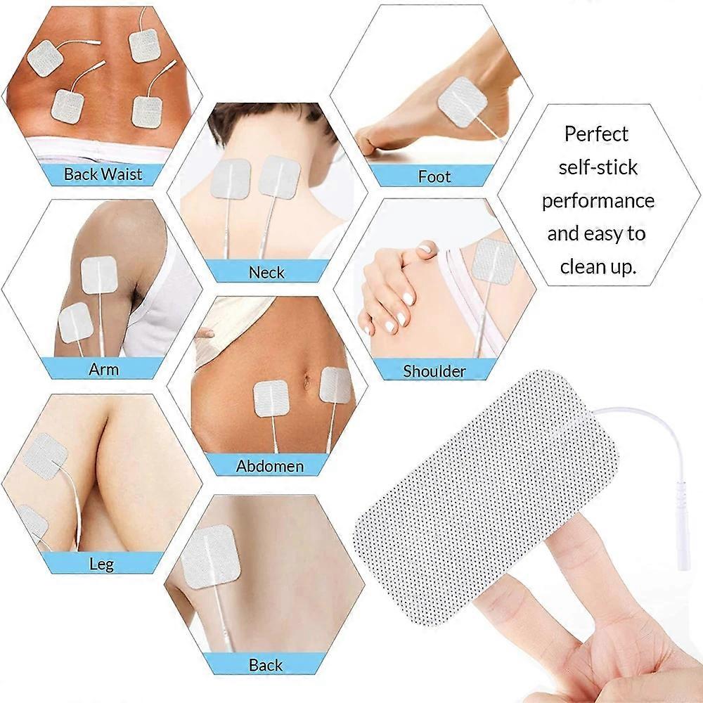 50/20/10PC Tens Self Adhesive Replacement Patch EMS Muscle Stimulator Patch Reusable Replaceable Non Woven Fabric Electrodes Pad