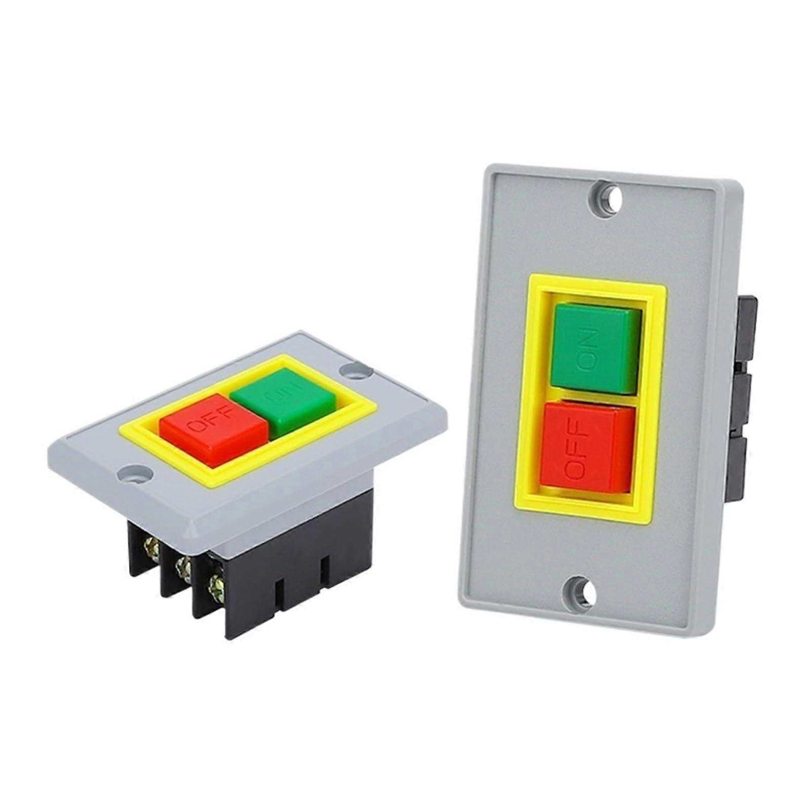 Button Switch Panel with 3in 3Out Selector Switch, Easy Start Stop Control, Large 5V  Safety