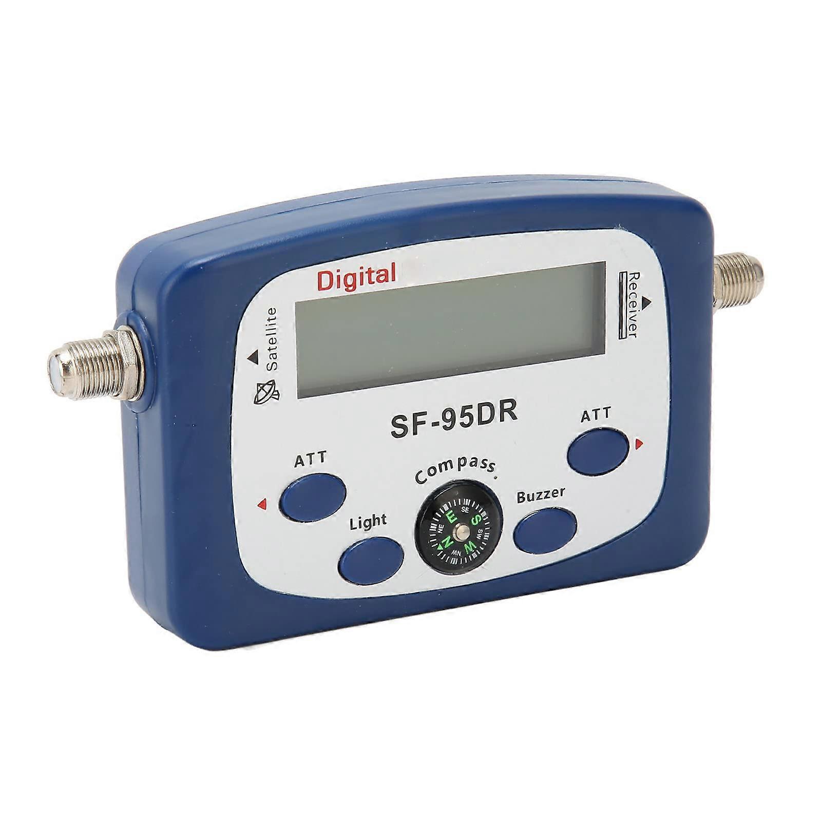 TV Signal Finder with Compass, Sensitivity Digital Antenna Strength Meter LCD Display