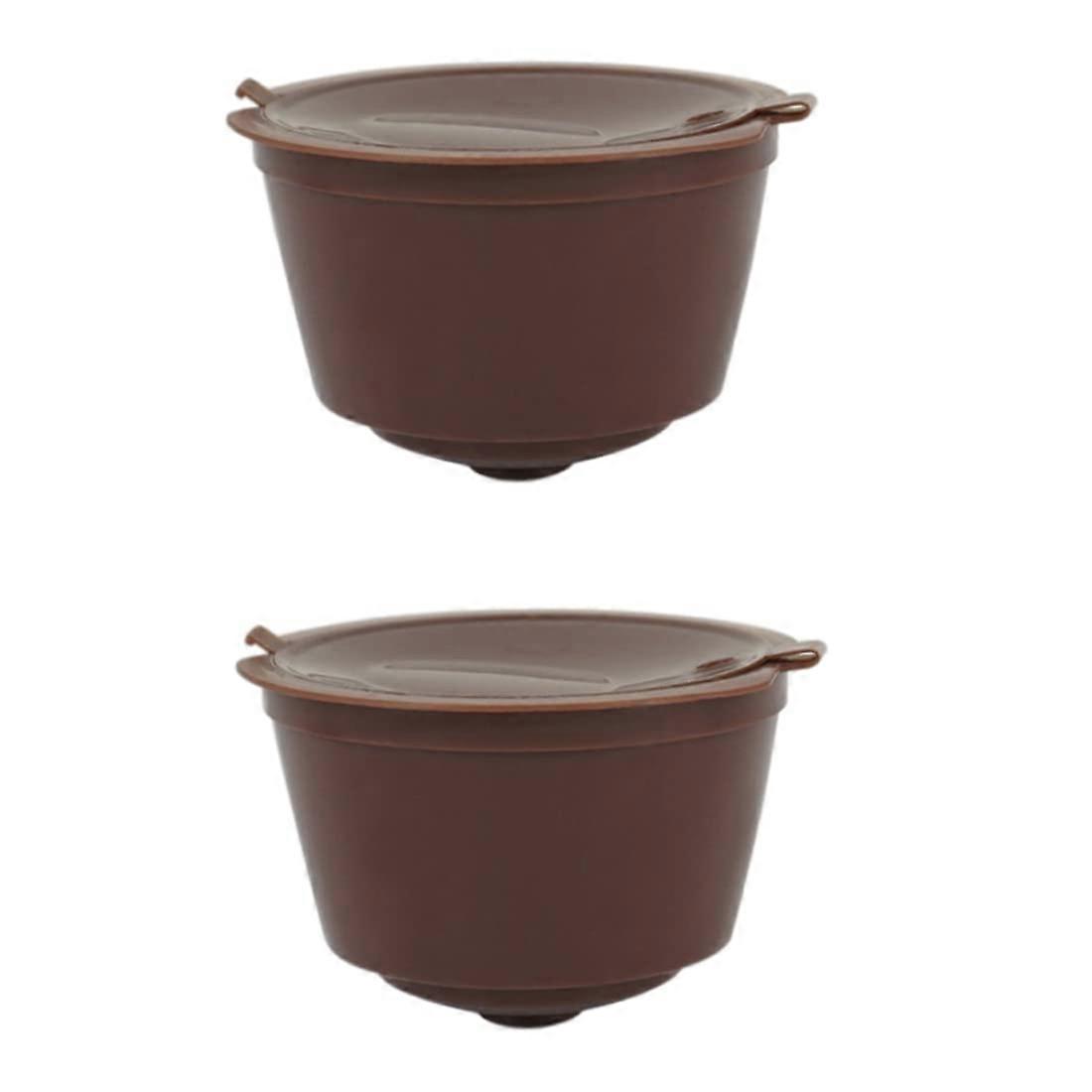 Reusable Coffee Capsule for Dolce Gusto, 2pcs EcoFriendly Refillable Pod for CostSaving Brewing