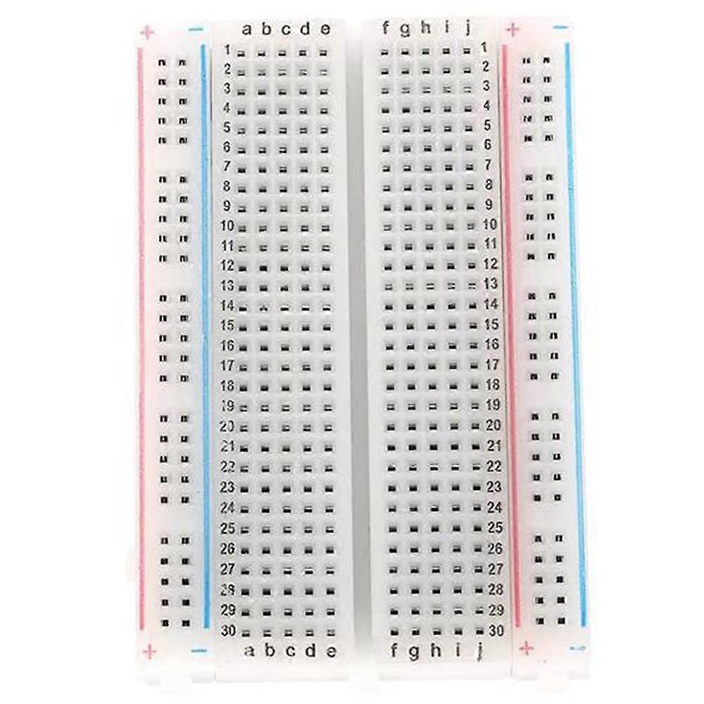 400 Point Mini Breadboard Pack of 10, SelfAdhesive ABS Soldering Test Board for Prototyping