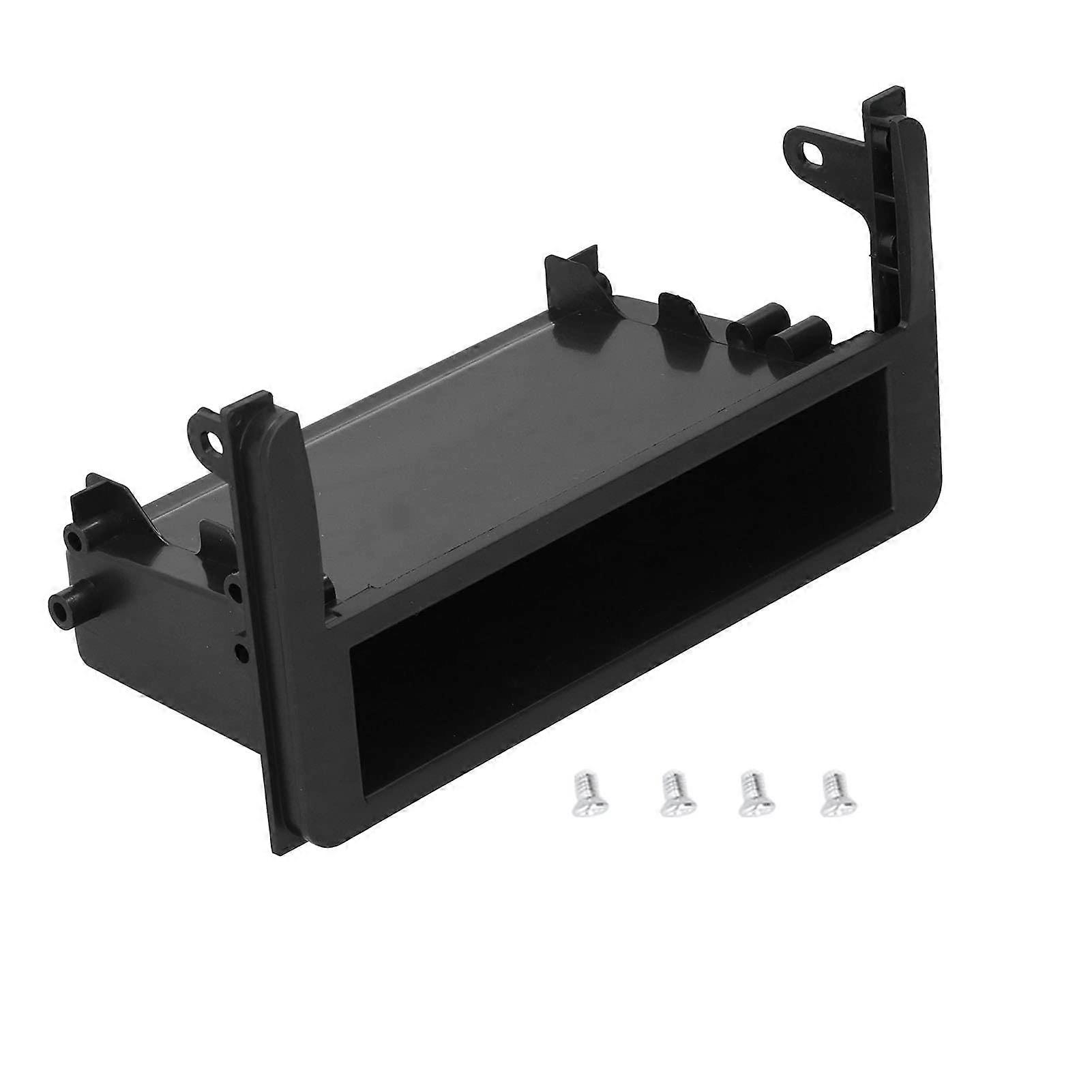 Car Stereo Installation Kit Single DIN Radio Fascia with Storage Box ABS Dashboard Seamless Fit