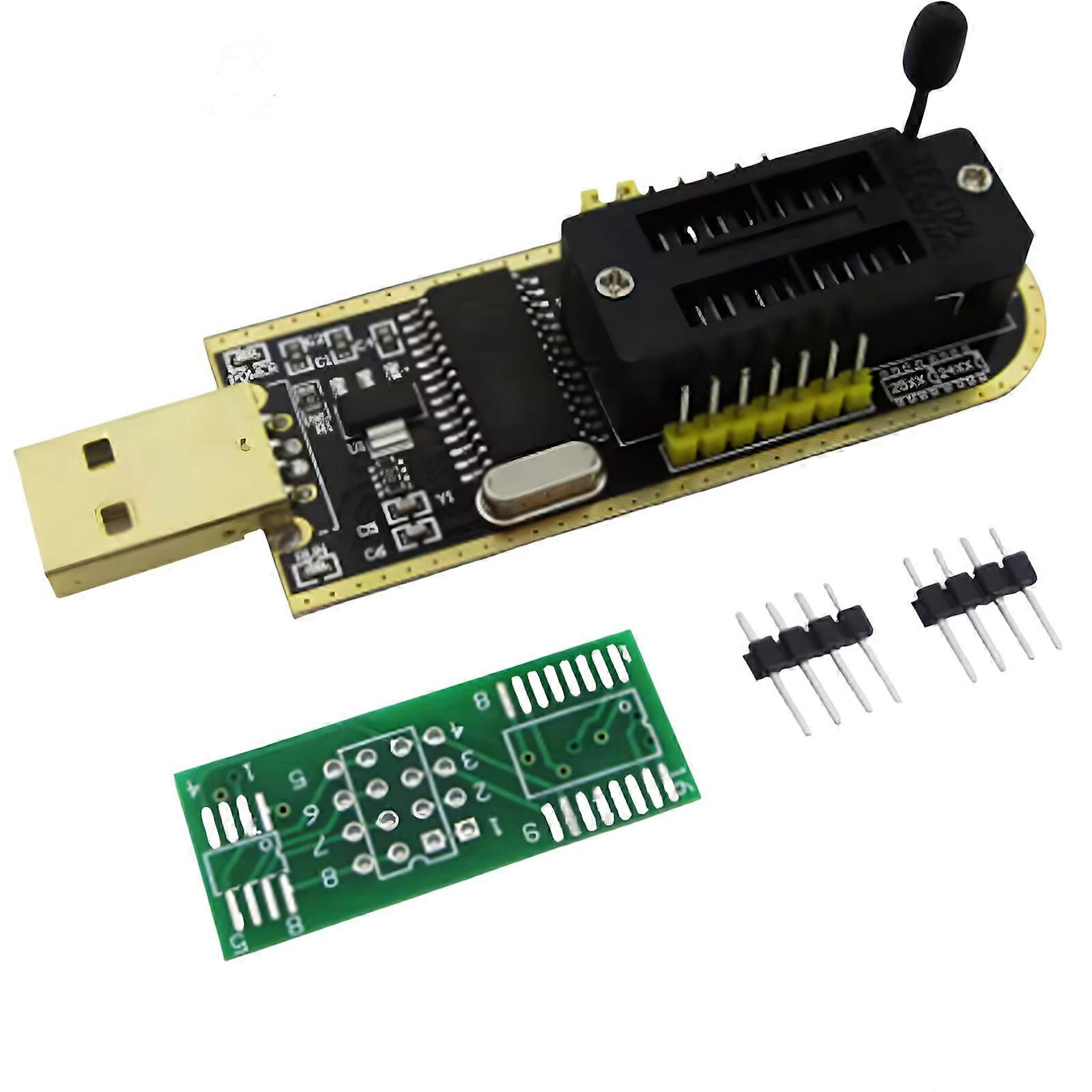 Programmer Adapter for Parallel Communication Serials Interfaces Including Voltages Selection 3.3V 5V and LED Light Multicolor