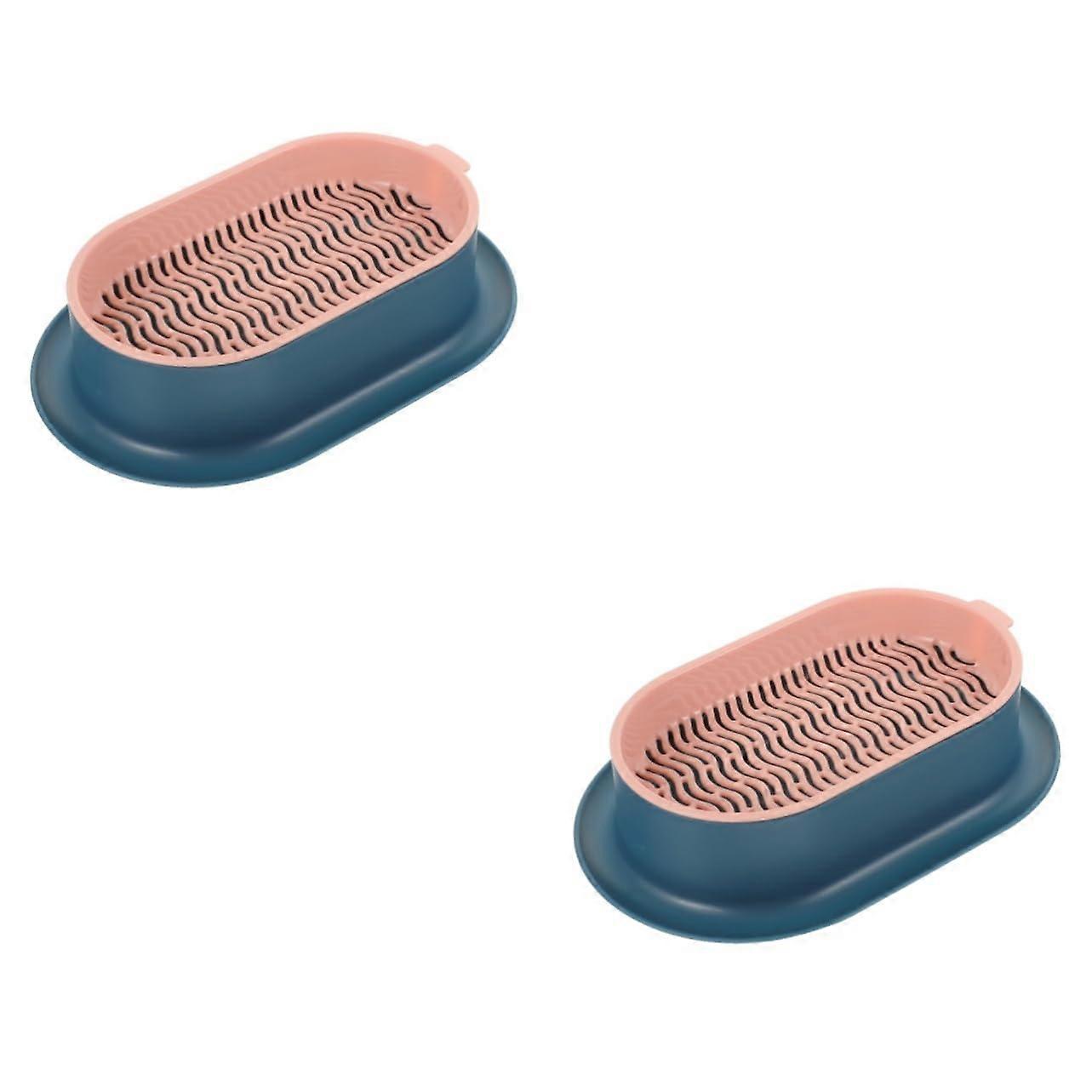 Cat Grass Planter with Removable Tray, 2pcs Indoor Hydroponic Kit, DoubleLayer PetFriendly Design