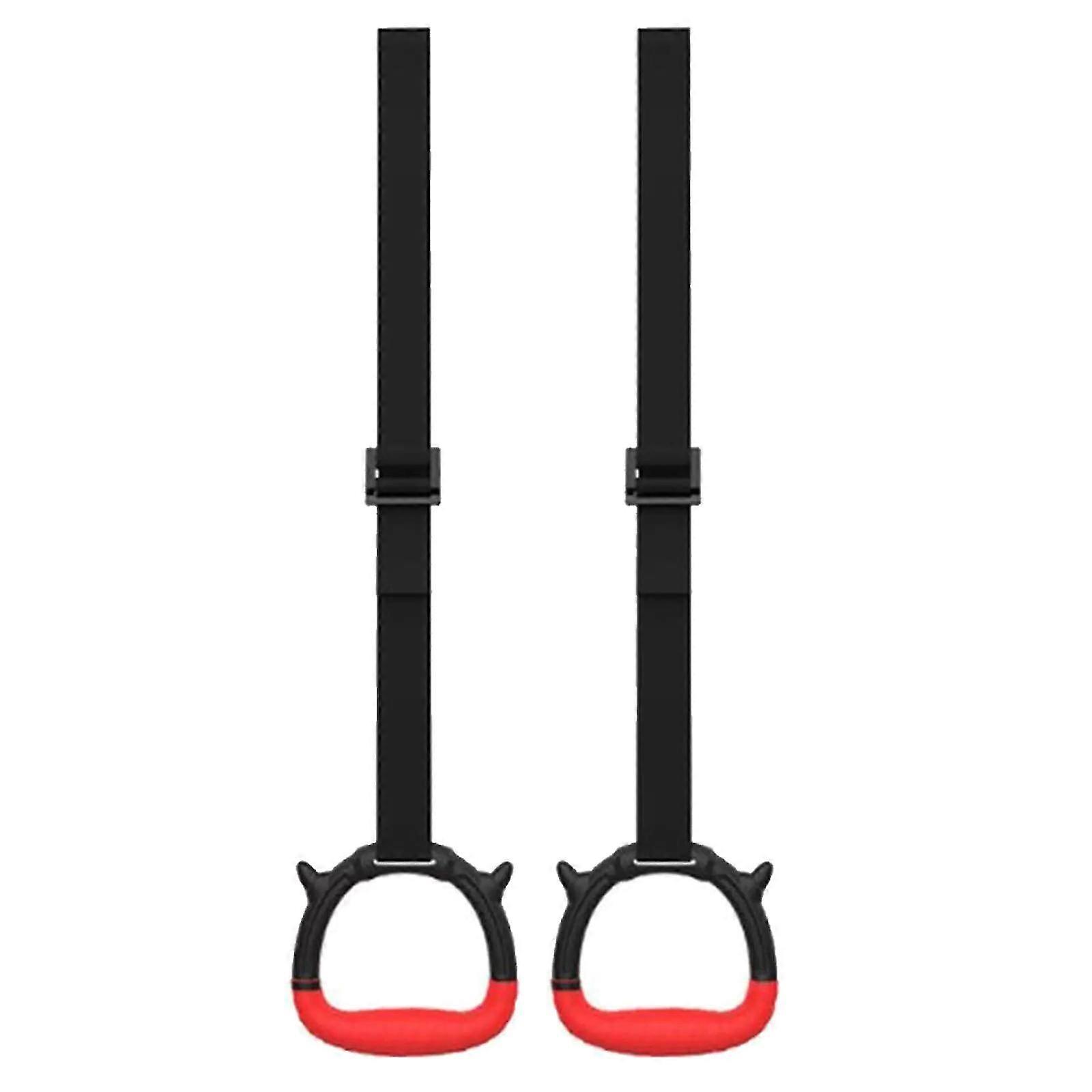 Gymnastic Rings Set with Straps for Pull Ups & Strength Training