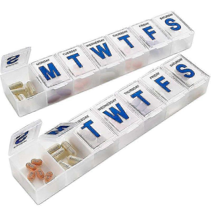 2PCS Weekly Pill Organizer