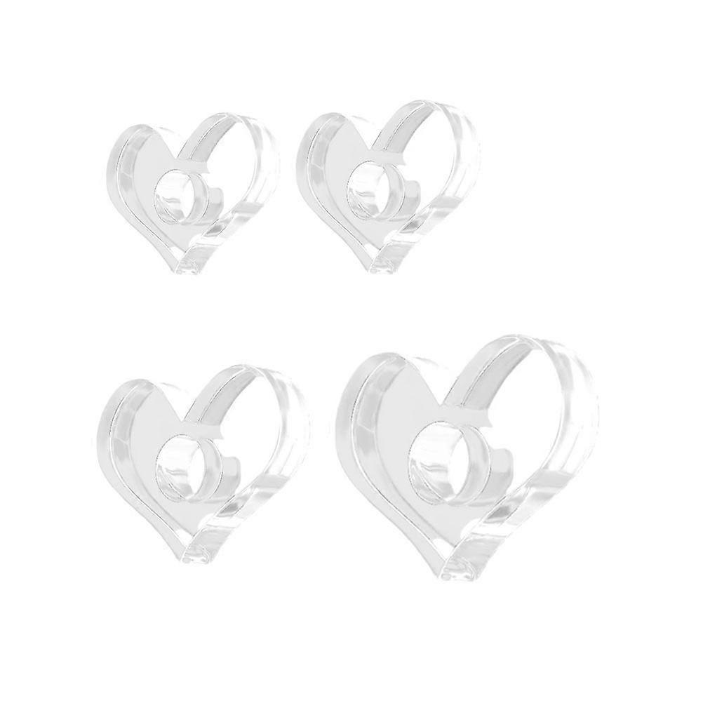 Transparent Acrylic Thumb Book Page Holder for Reading Use 4Pcs Set