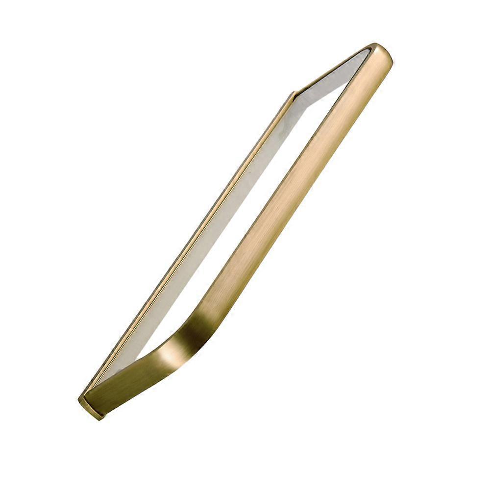 Wall Mounted Glass Shelf for Bathroom Use 2Pcs Brass Storage Rack