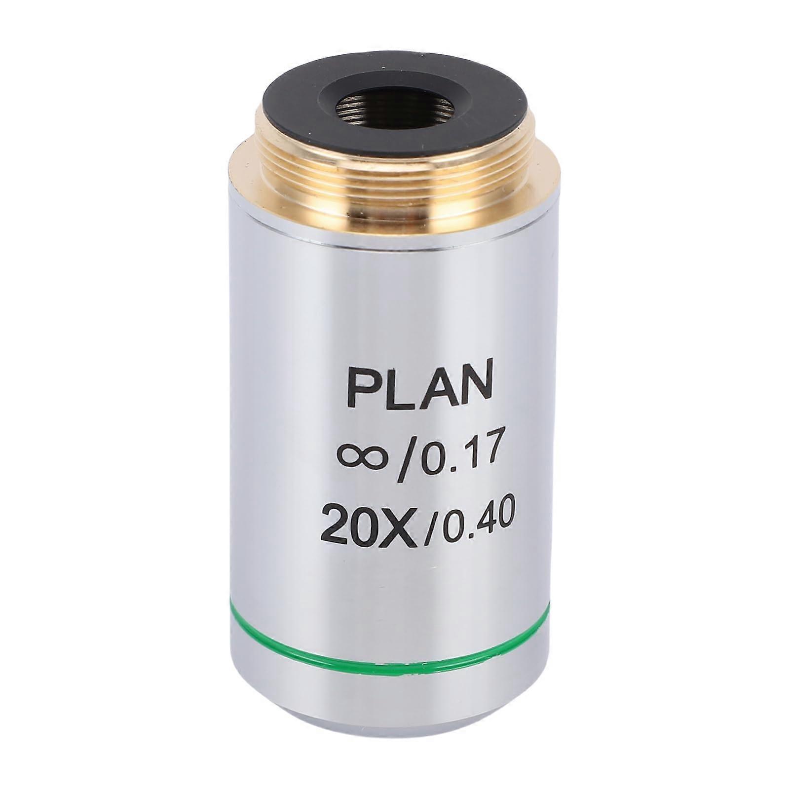 20X Plan Achromatic Microscope Objective Lens 20.2mm RMS Resolution for Biological Use