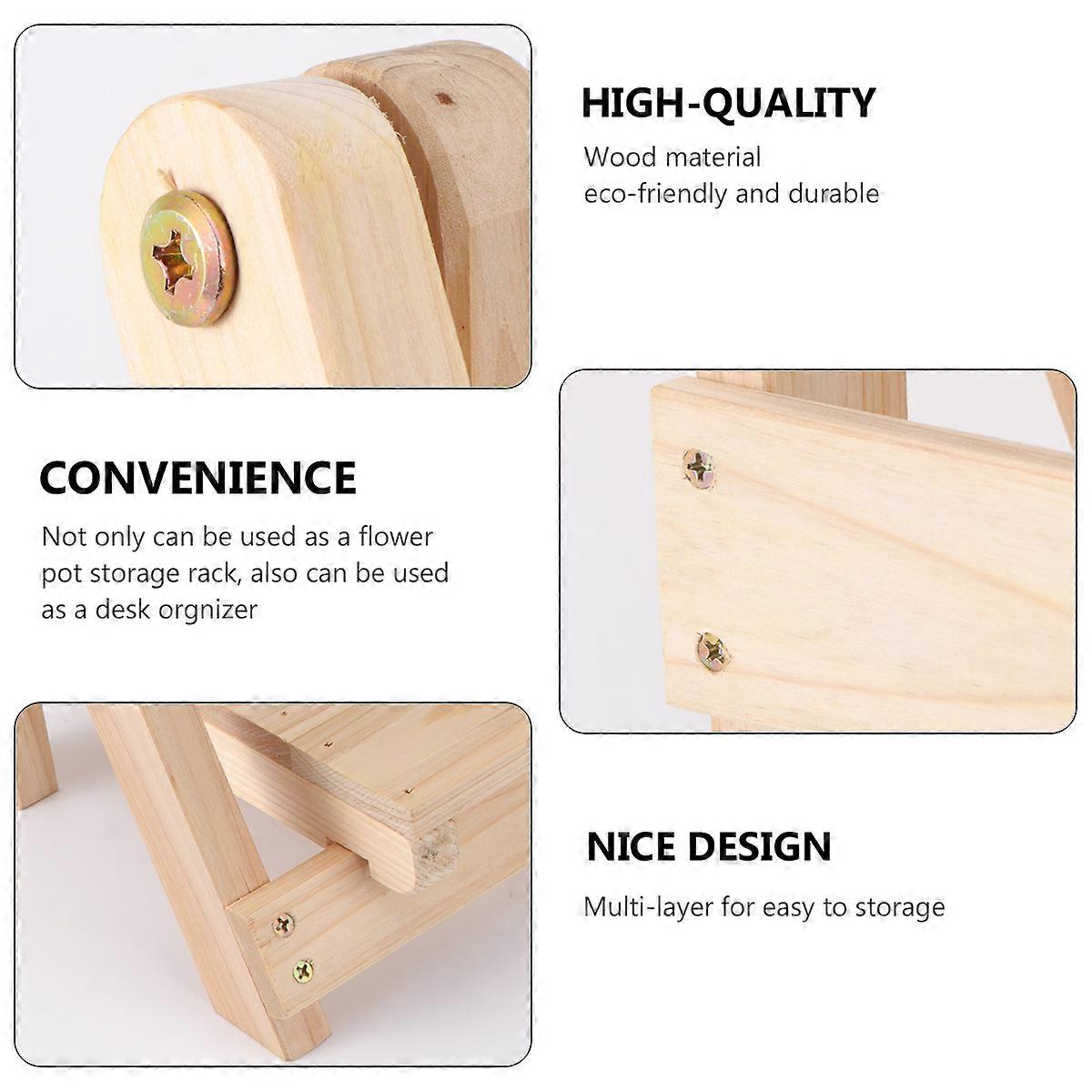 Plant Stand Shelf Two Layer Storage Rack for Storage Use