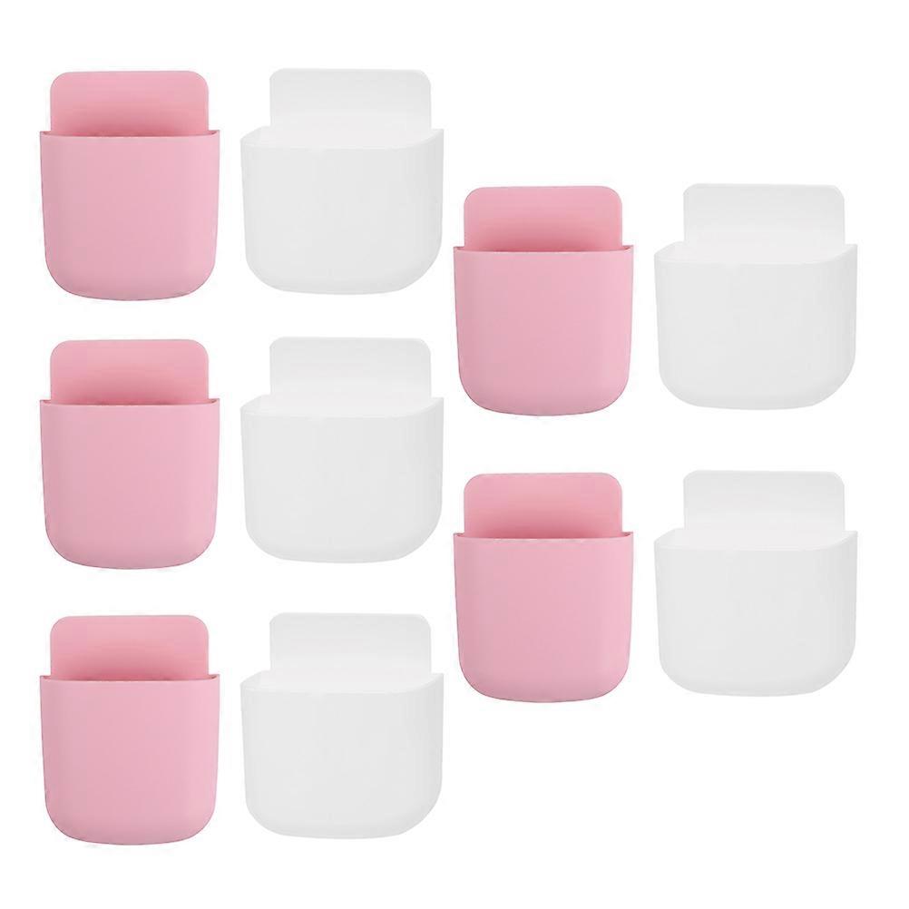 Multipurpose Wall Storage Box for Daily Use 10Pcs Punch Free Organizer