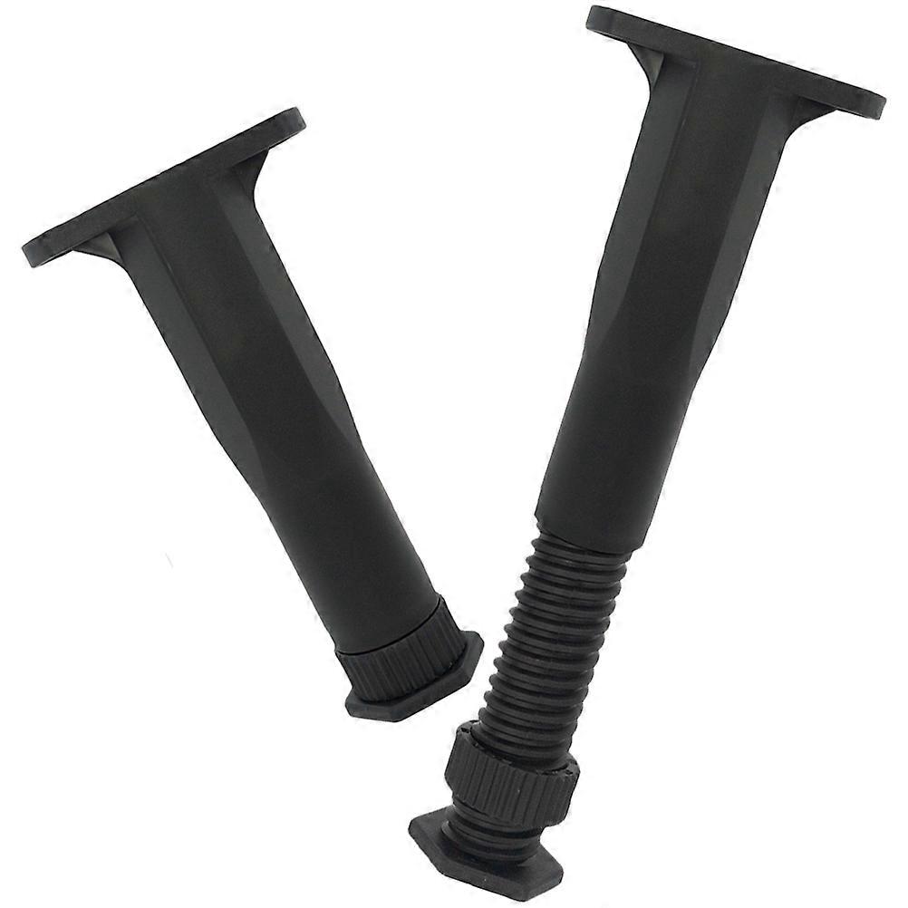 Adjustable Bed Frame Support Leg 2Pcs T-Shaped Design For Adults With Sturdy Support Function In Elegant Black Color