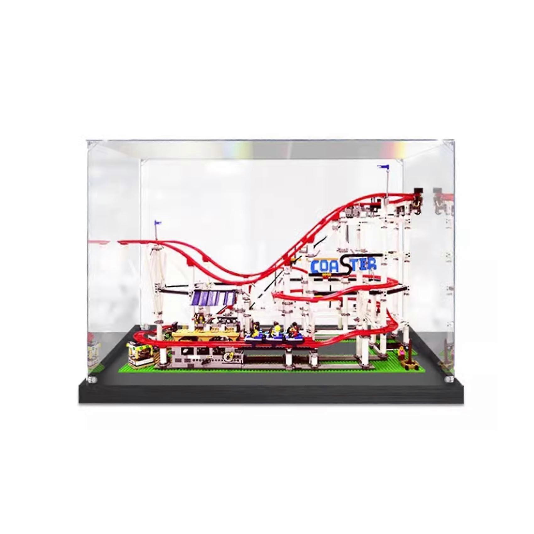 Roller Coaster Display Case Acrylic Dustproof Box for  10261 Large Model Clear Showcase